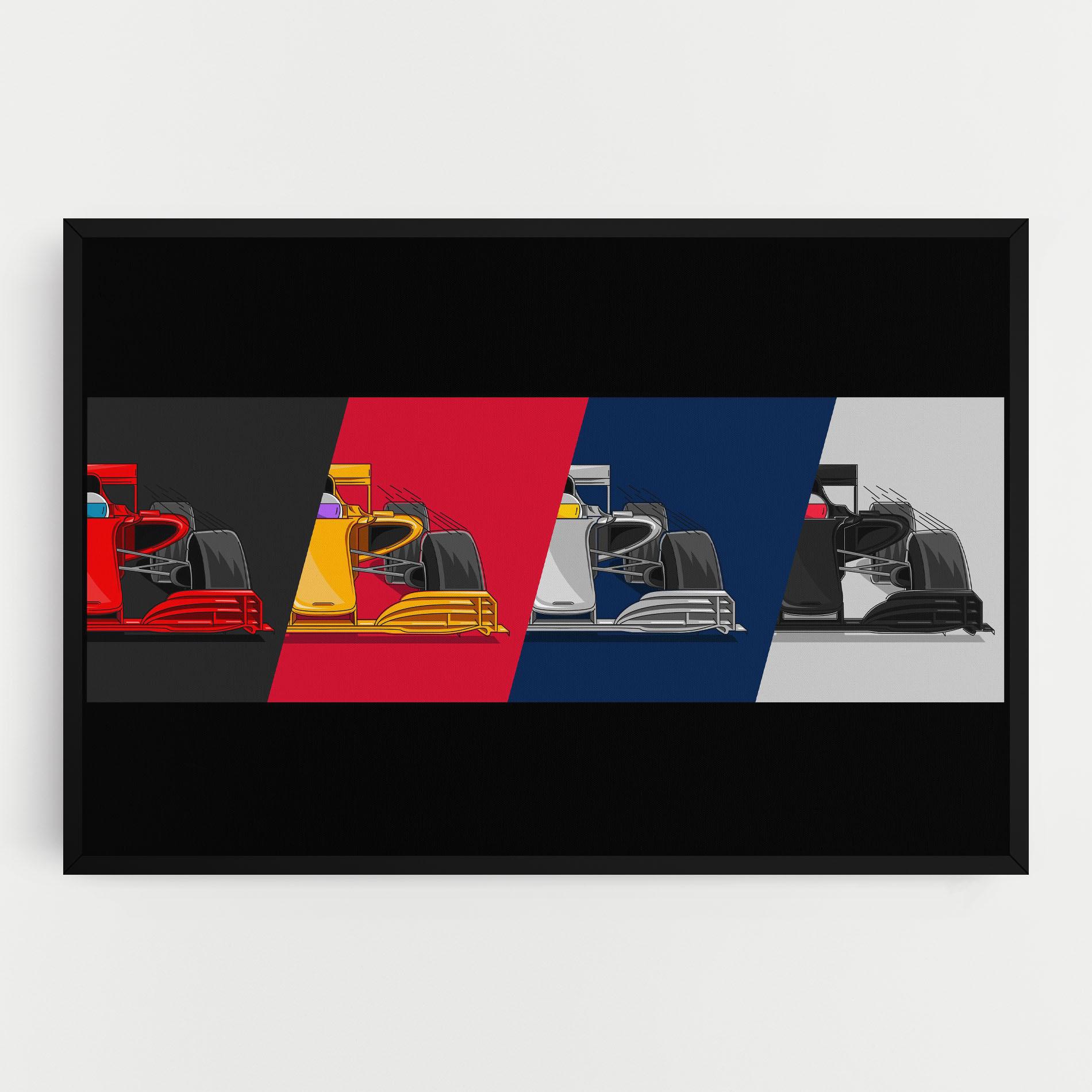 Vászonkép F1 Cars mockup 0