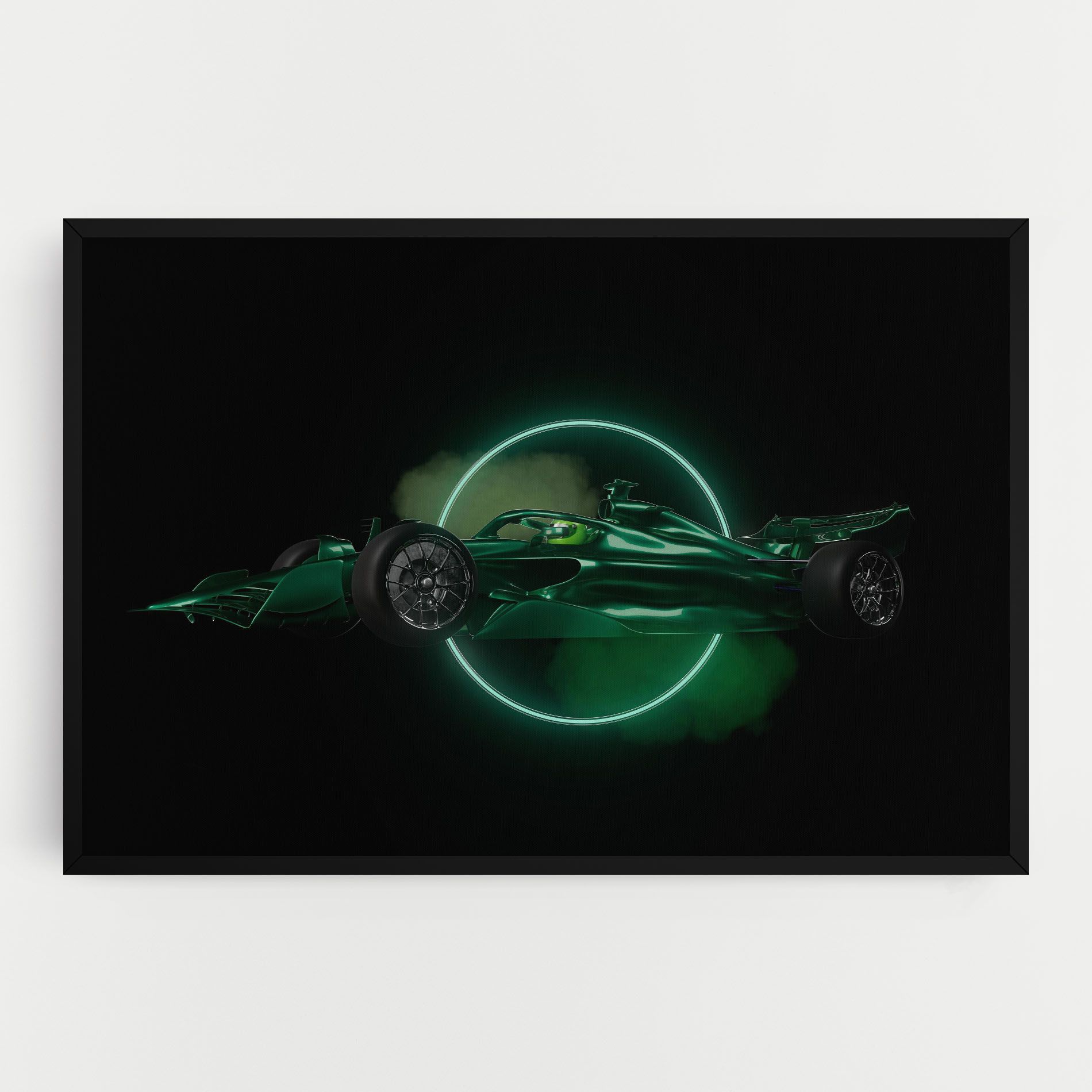 Green Racing Car mockup 0