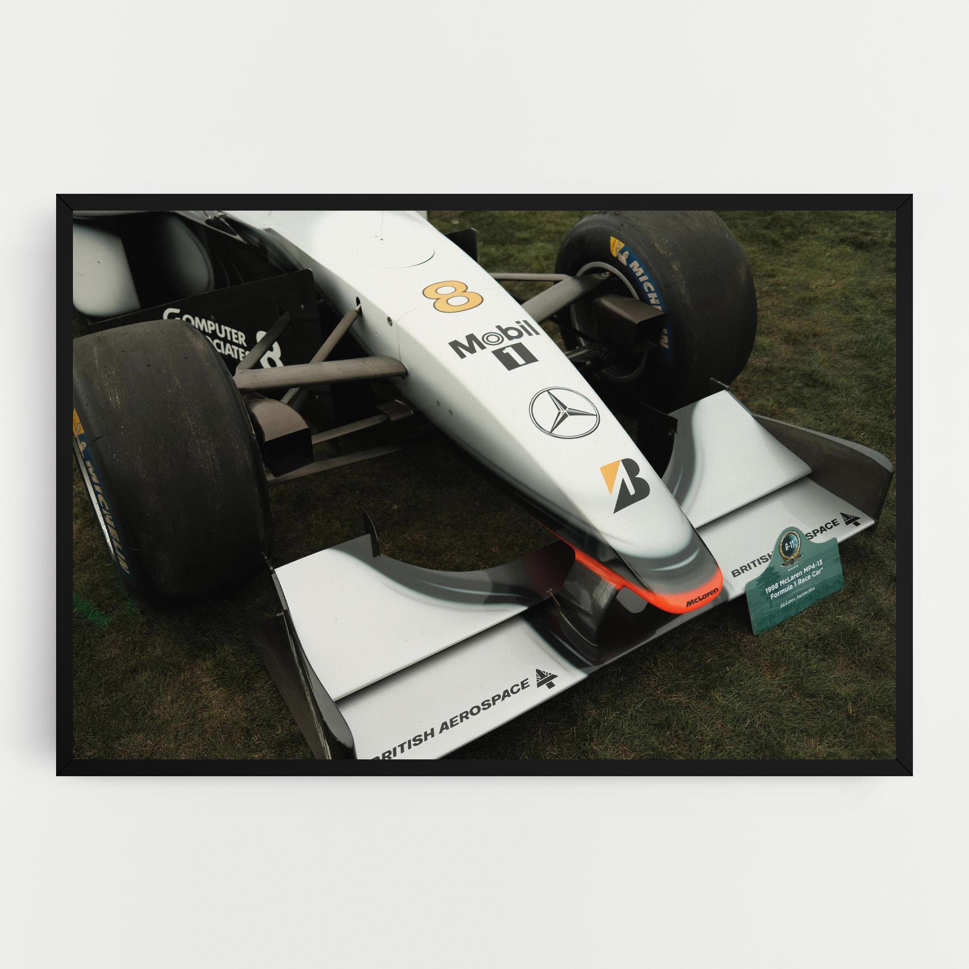 Vászonkép White F1 Car mockup 0