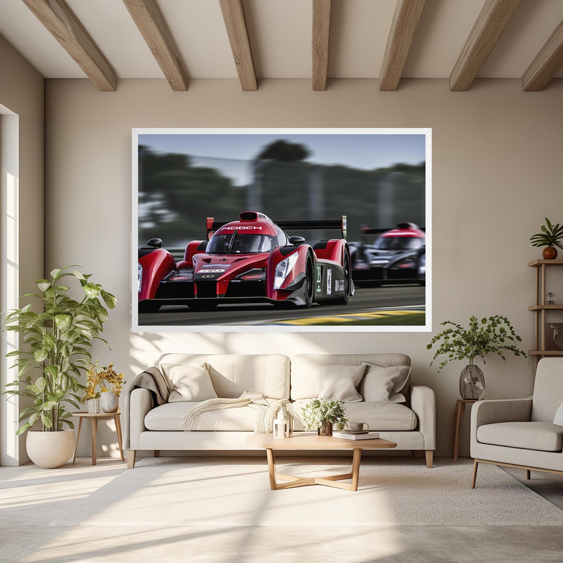 Vászonkép Red Racing Cars mockup 6