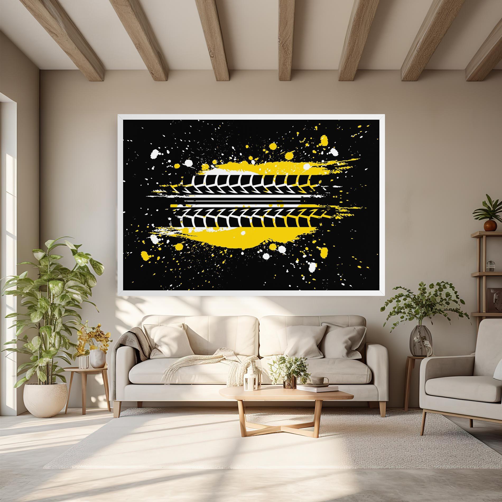 Vászonkép Yellow Traces mockup 6