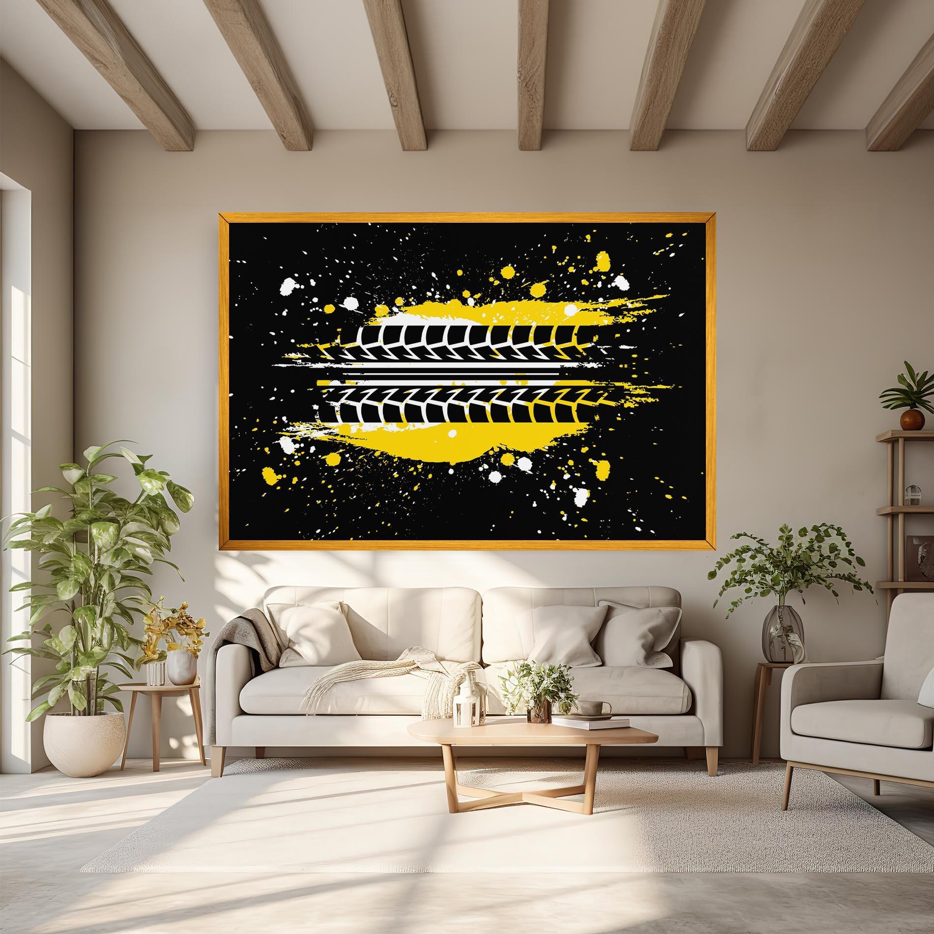 Vászonkép Yellow Traces mockup 6