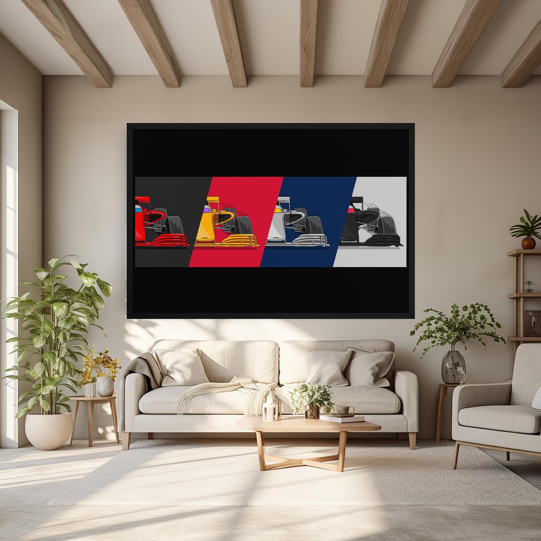 Vászonkép F1 Cars mockup 6