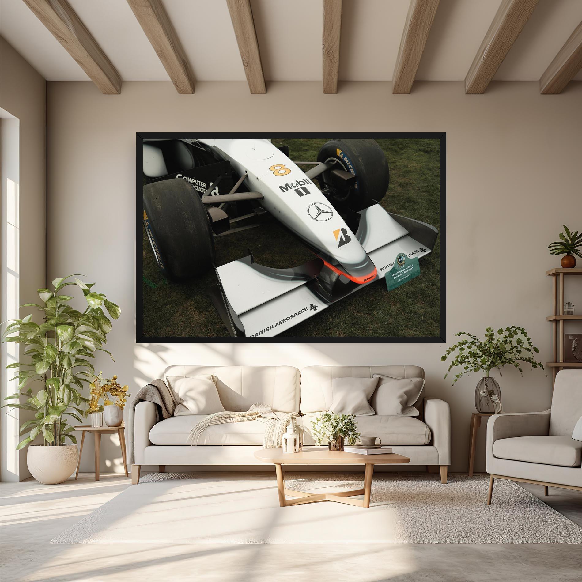 Vászonkép White F1 Car mockup 6