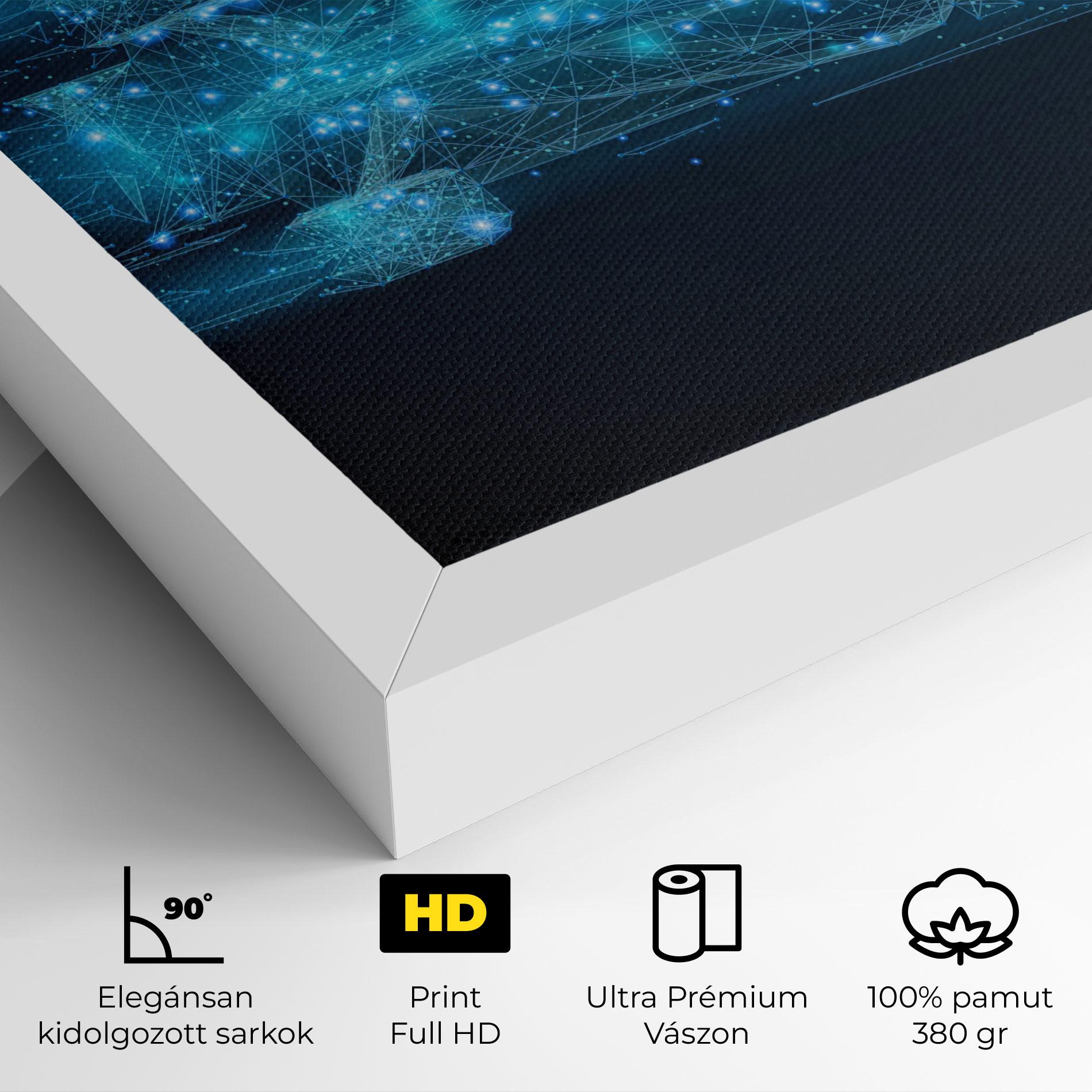 Vászonkép Blue Light F1 mockup 4