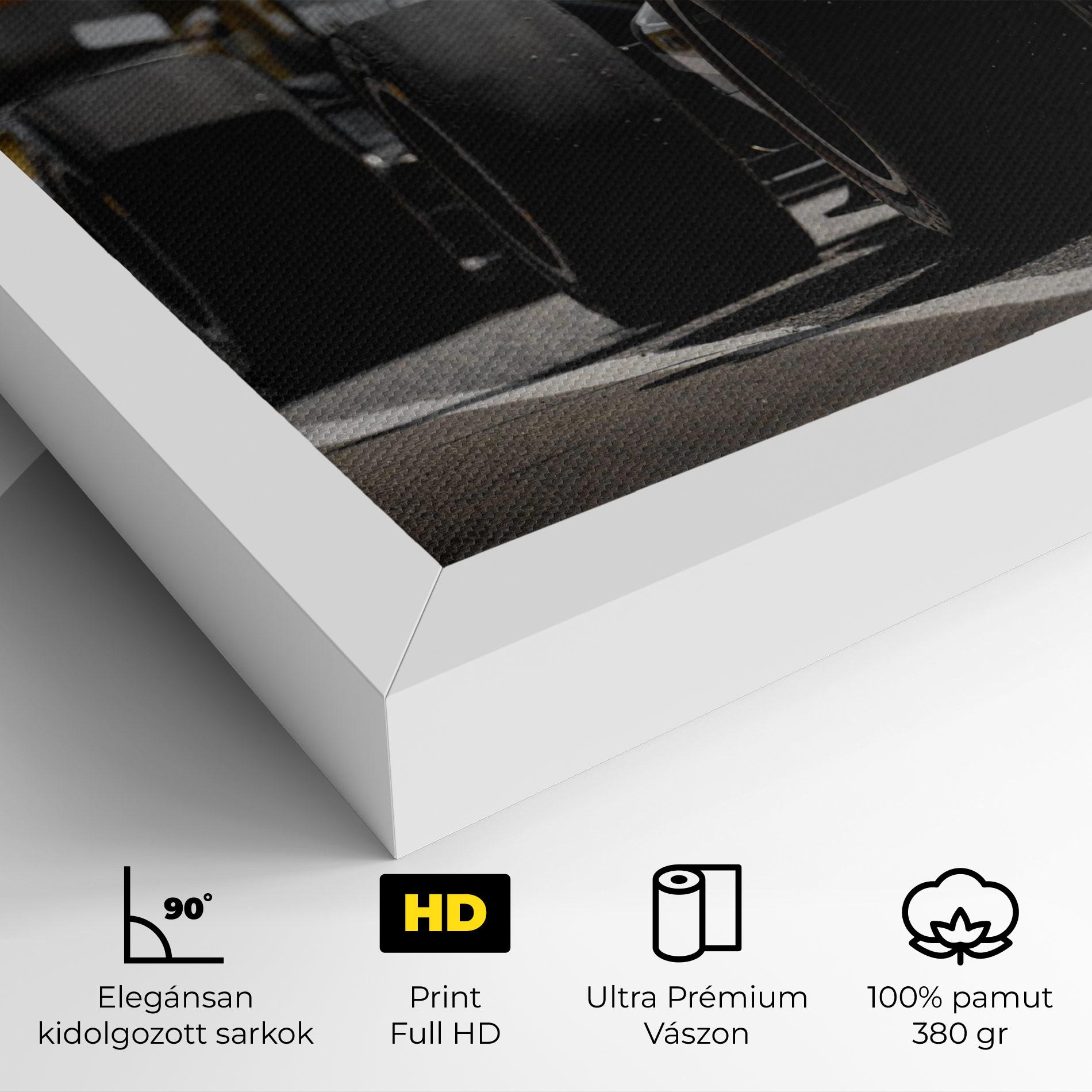 Vászonkép Grey F1 Cars mockup 4