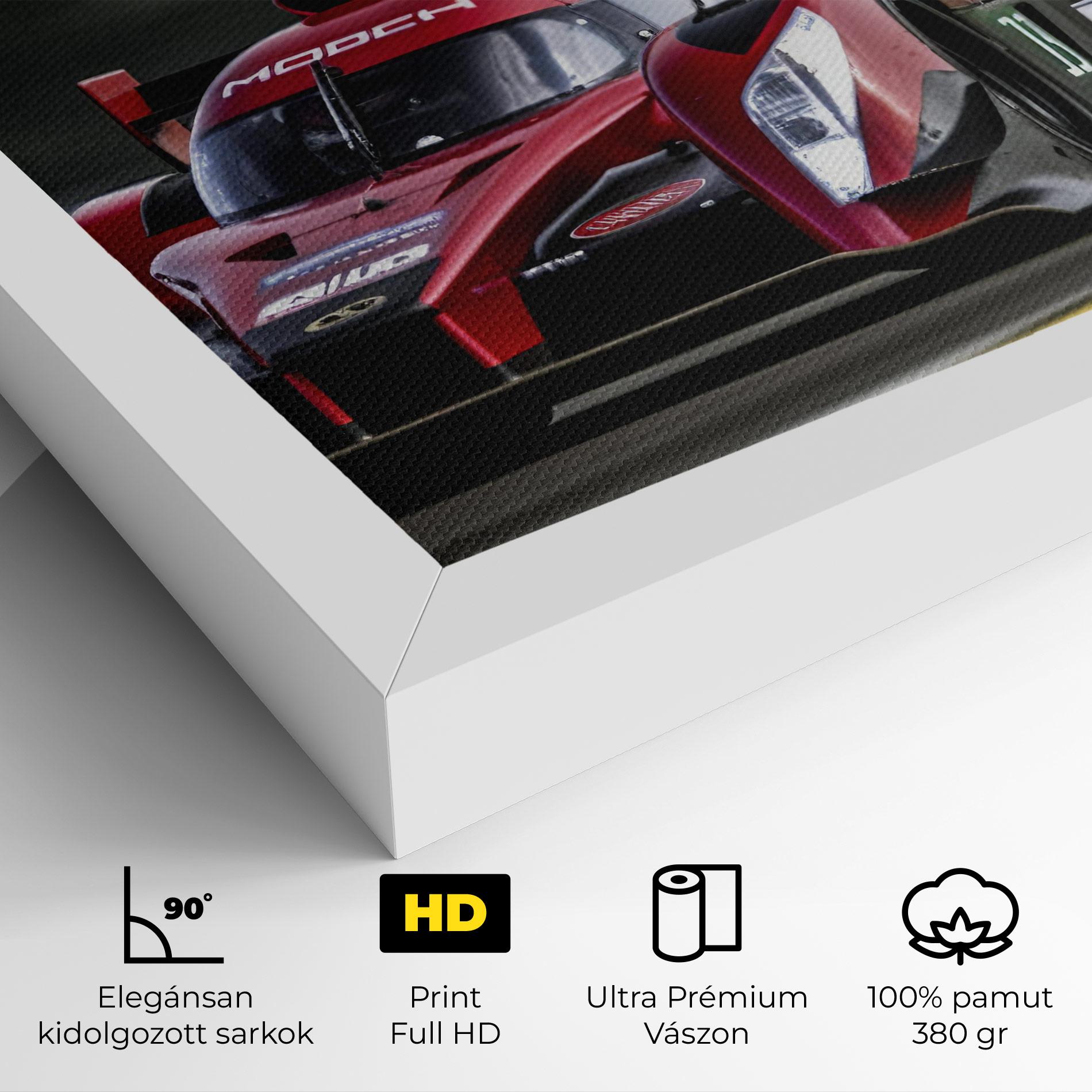 Vászonkép Red Racing Cars mockup 4