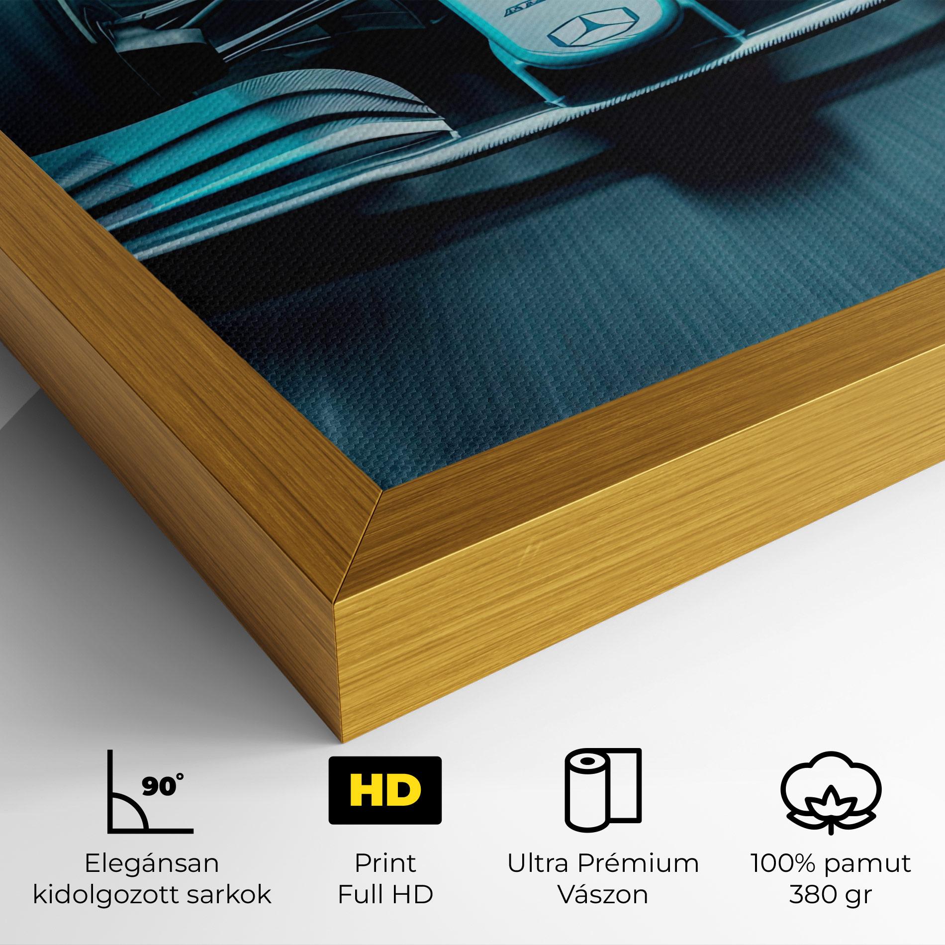 Vászonkép F1 Smoke Cars mockup 4