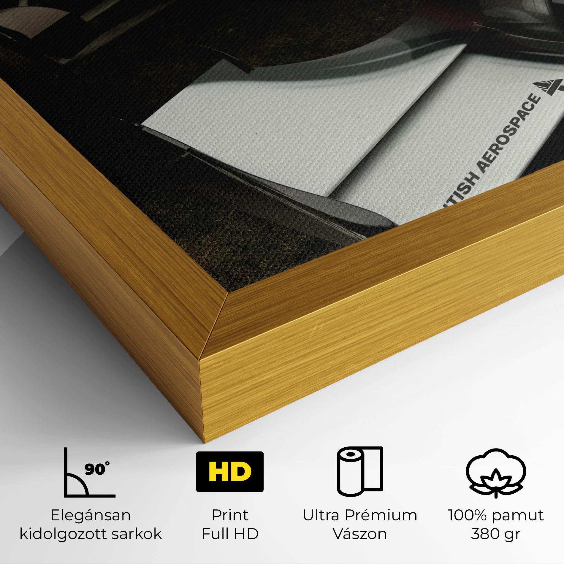 Vászonkép White F1 Car mockup 4