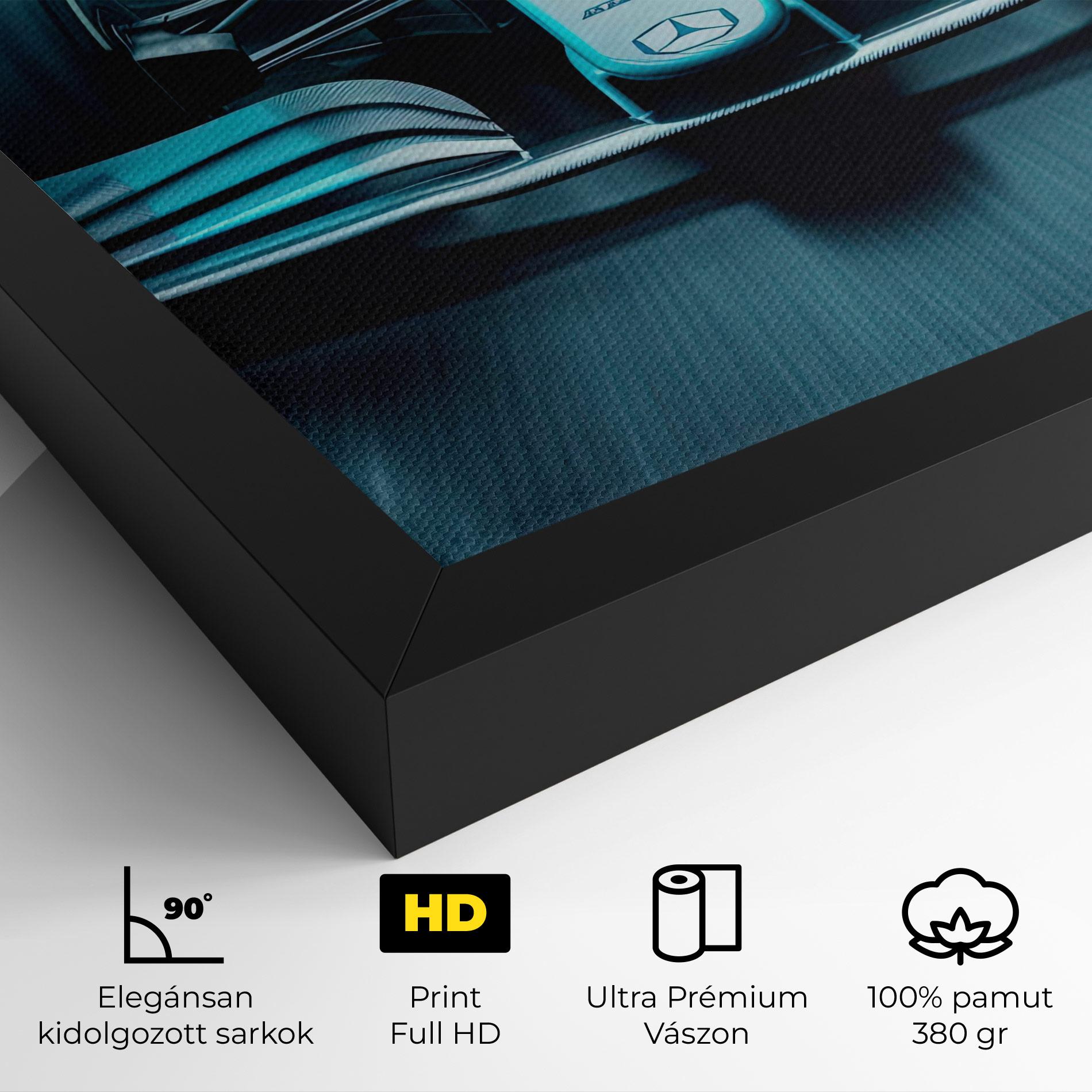 Vászonkép F1 Smoke Cars mockup 4