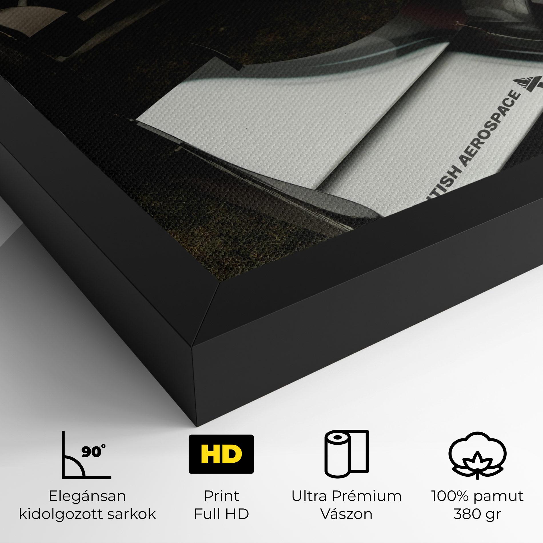 Vászonkép White F1 Car mockup 4