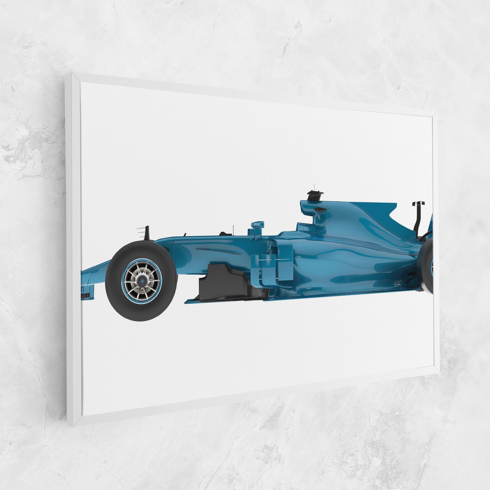 Vászonkép Blue F1 Toy mockup 1