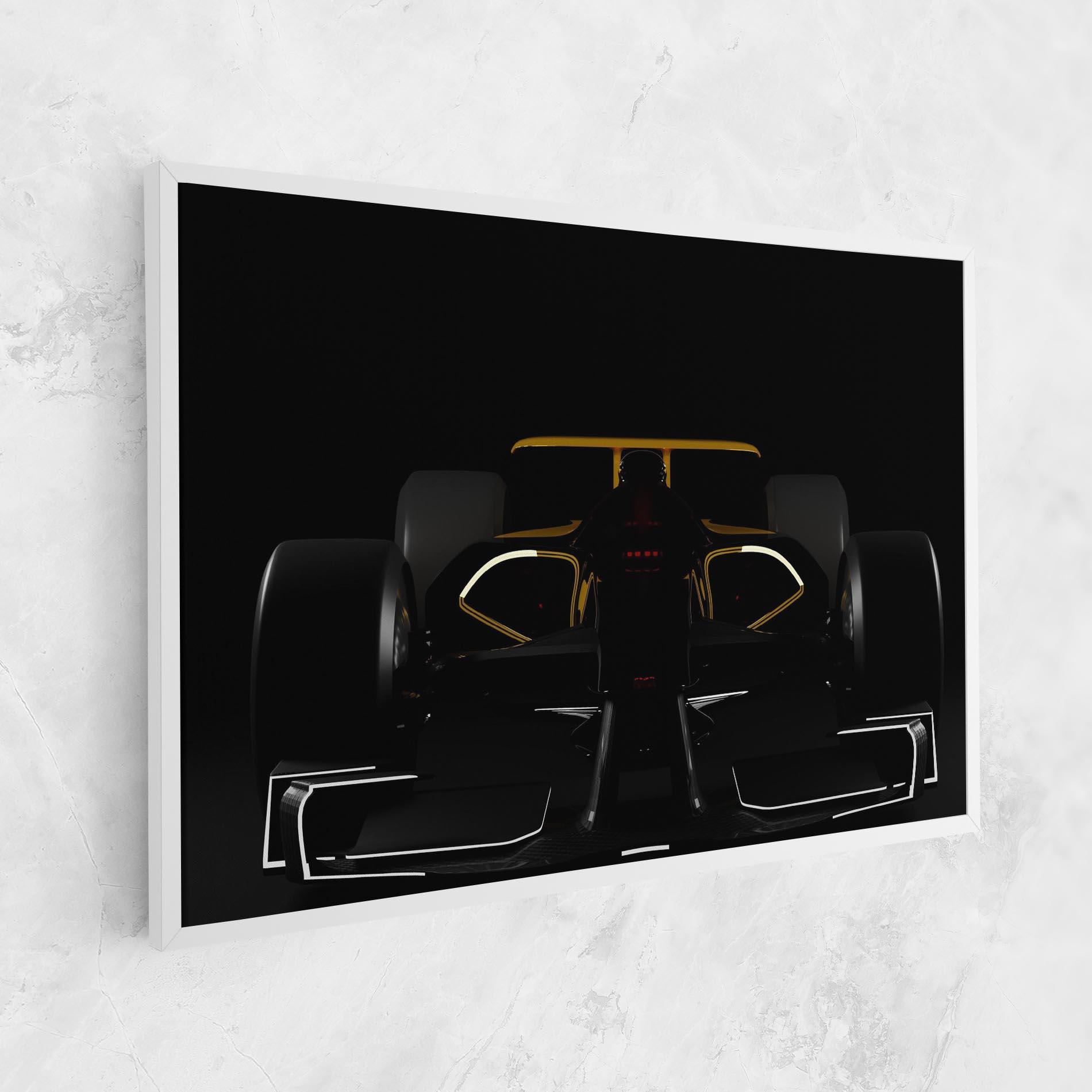 Vászonkép Dark F1 Car mockup 1