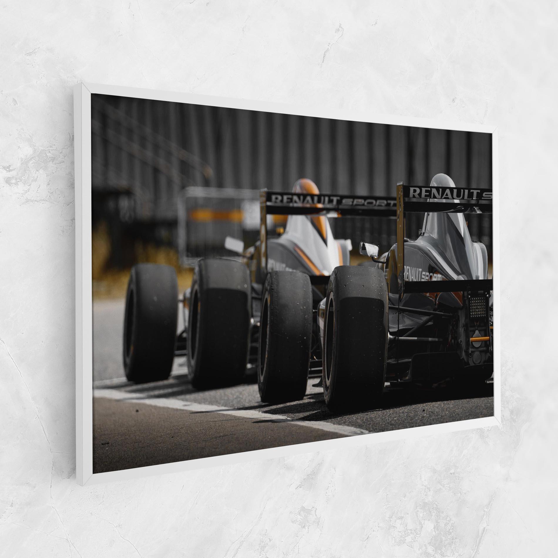 Vászonkép Grey F1 Cars mockup 1