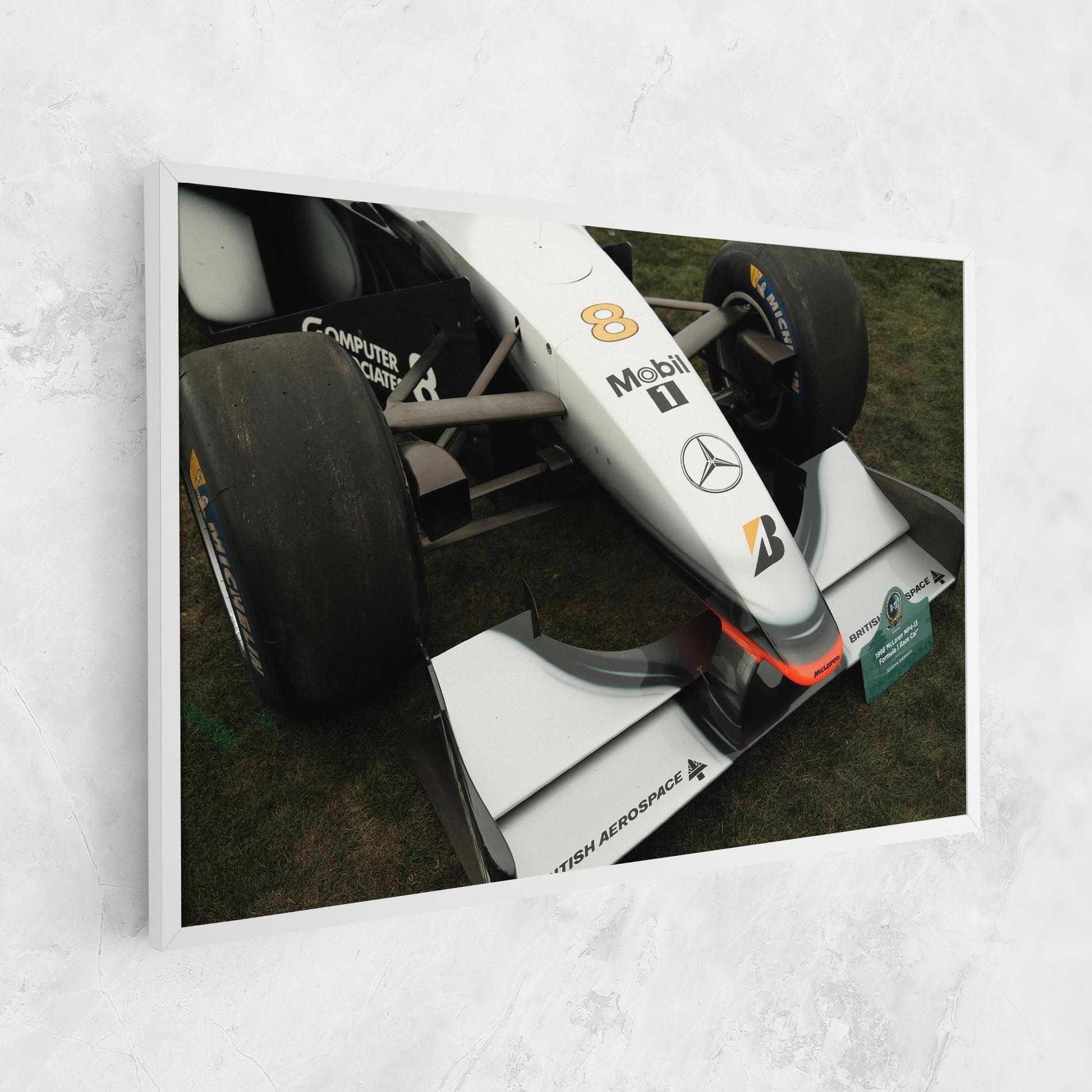 Vászonkép White F1 Car mockup 1