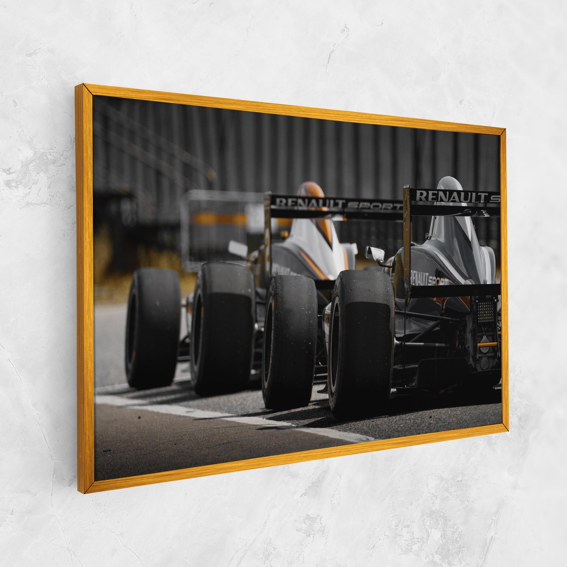 Vászonkép Grey F1 Cars mockup 1