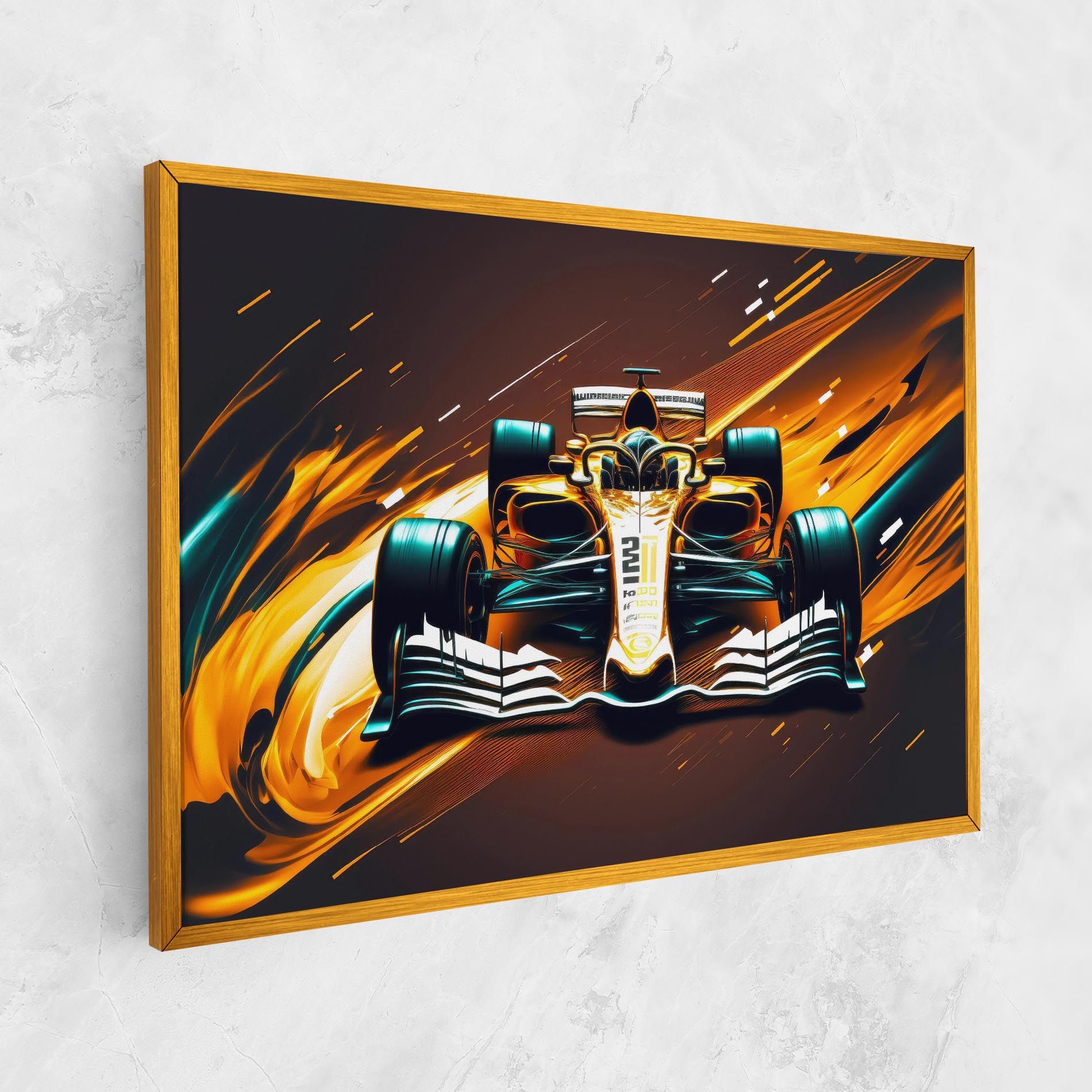 Orange Racing Car mockup 1