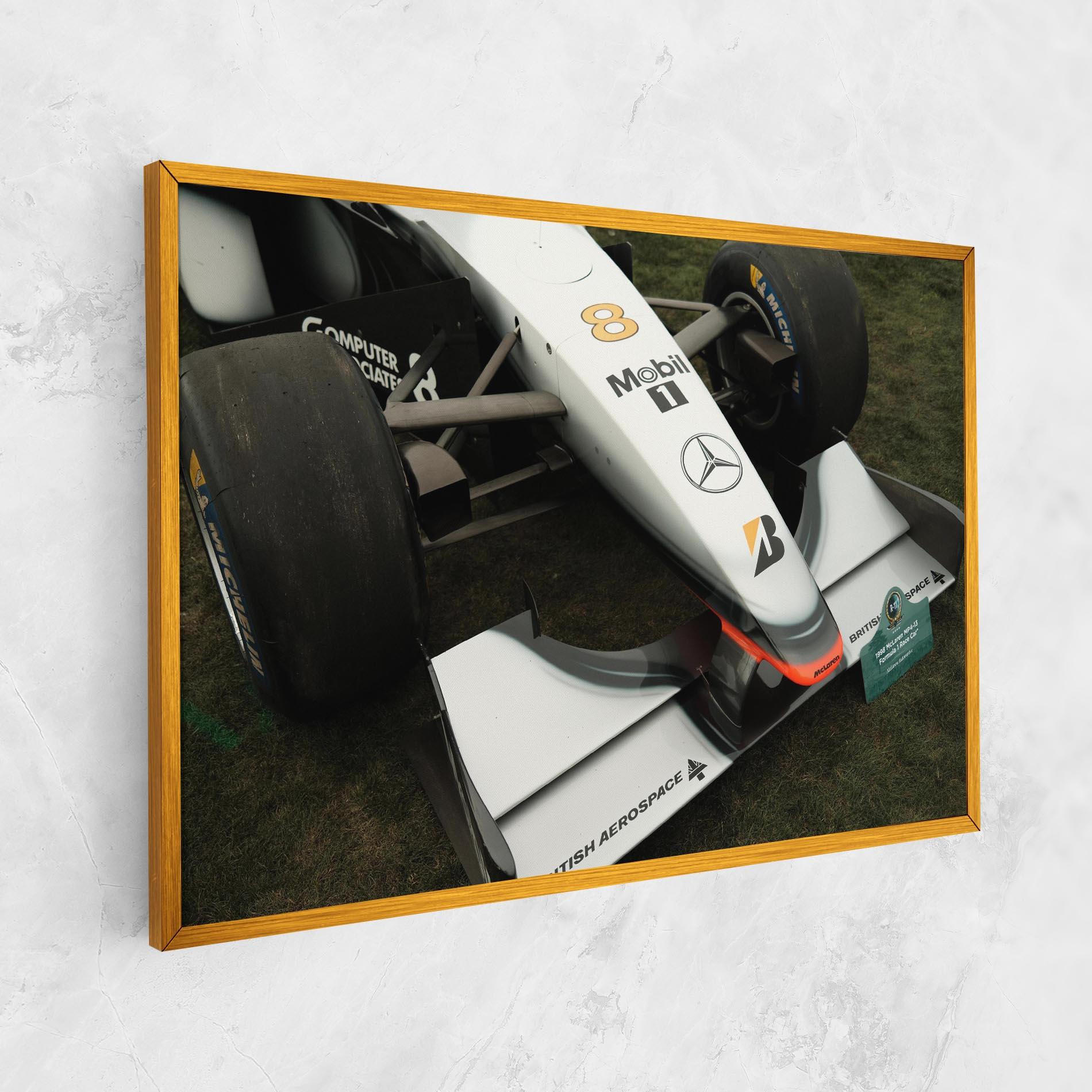 Vászonkép White F1 Car mockup 1