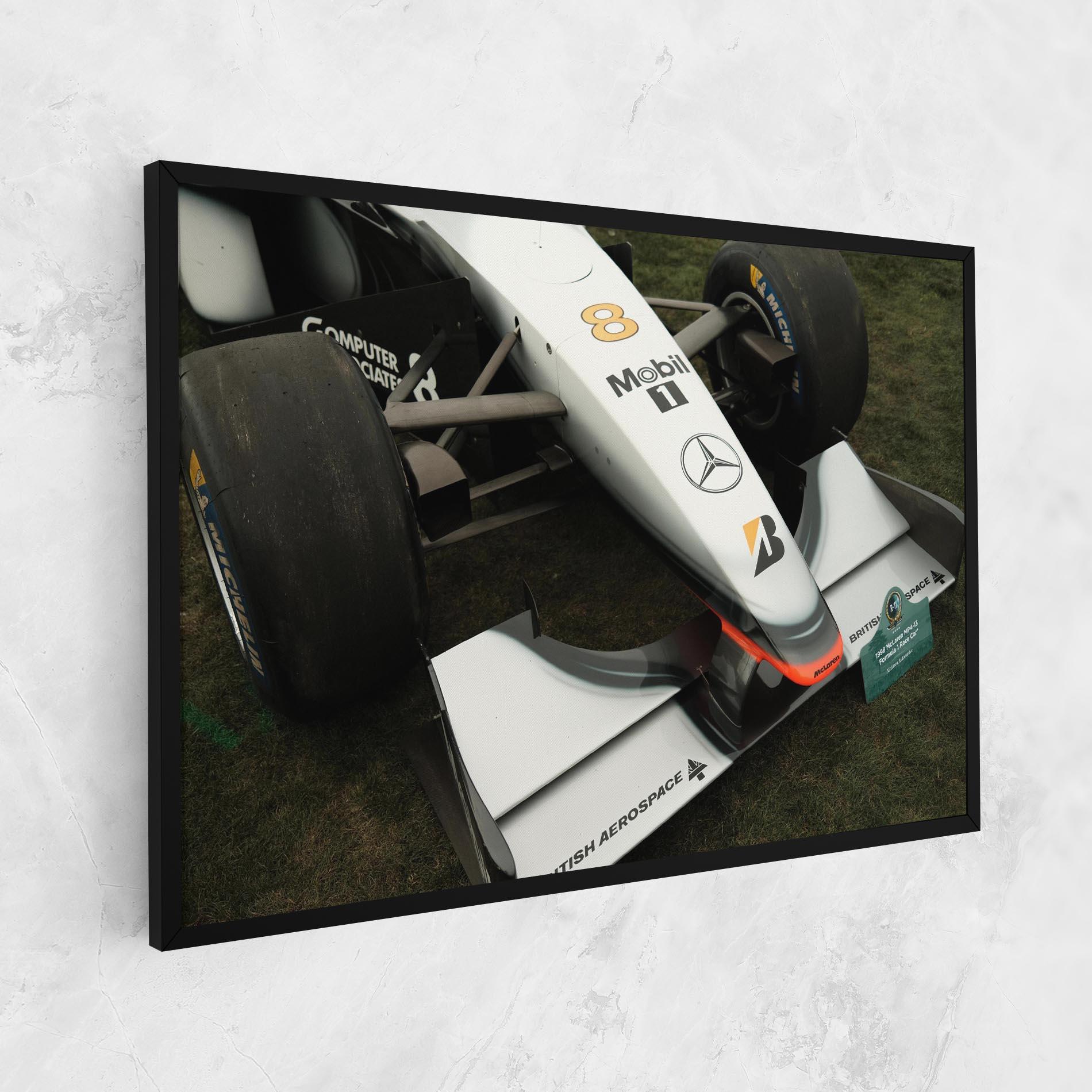 Vászonkép White F1 Car mockup 1
