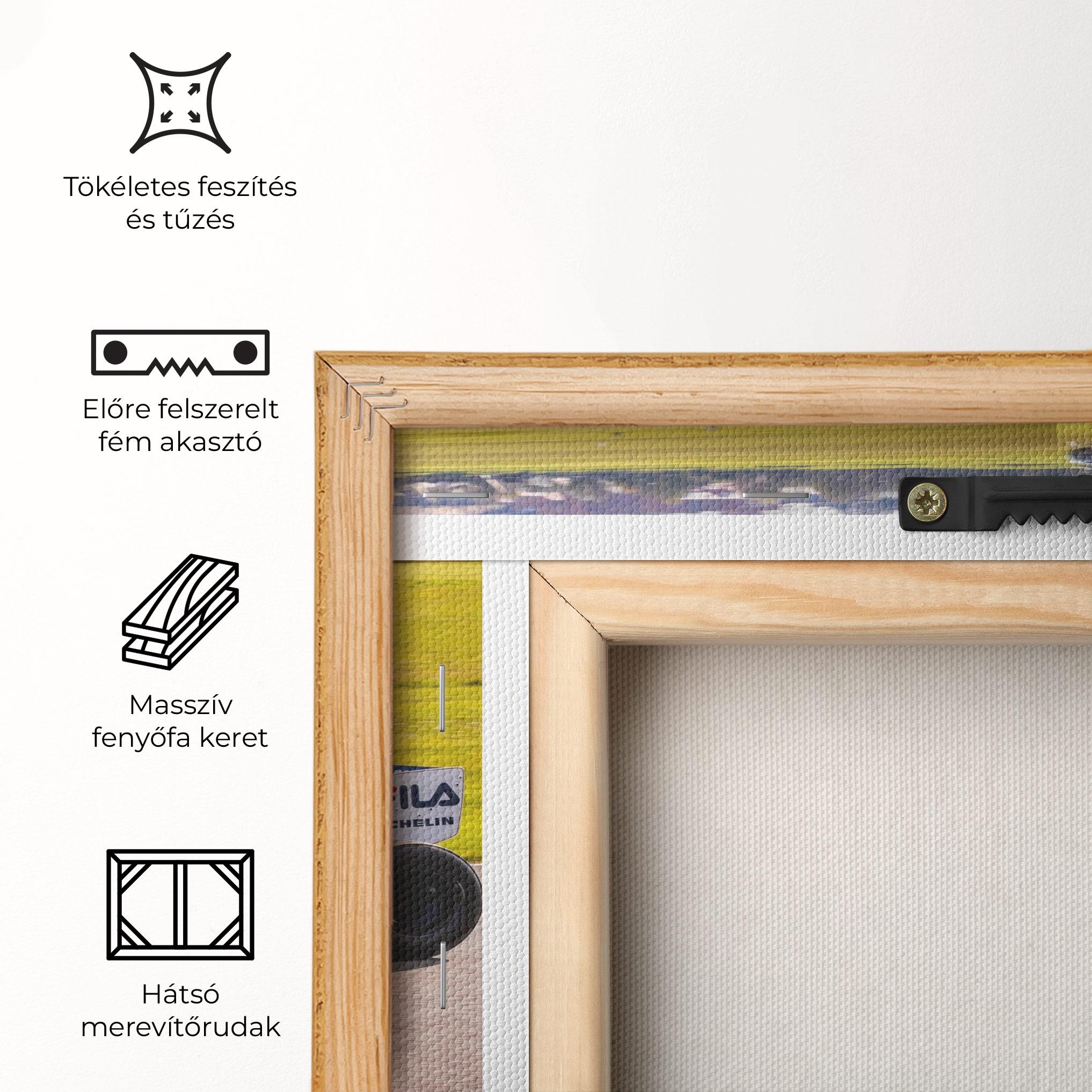 Vászonkép Black F1 Car mockup 5