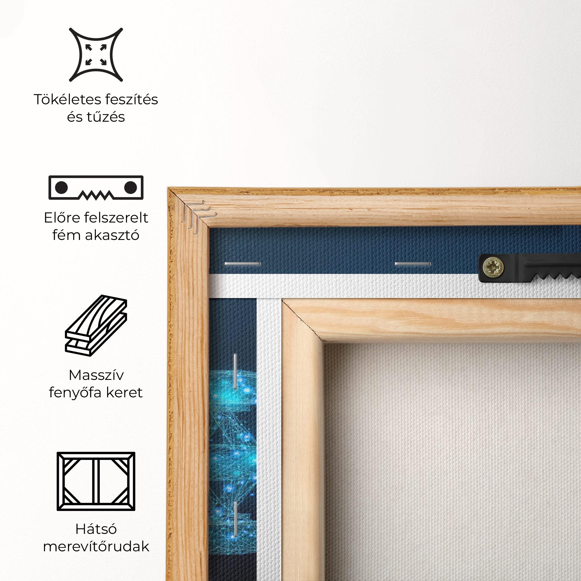 Vászonkép Blue Light F1 mockup 5