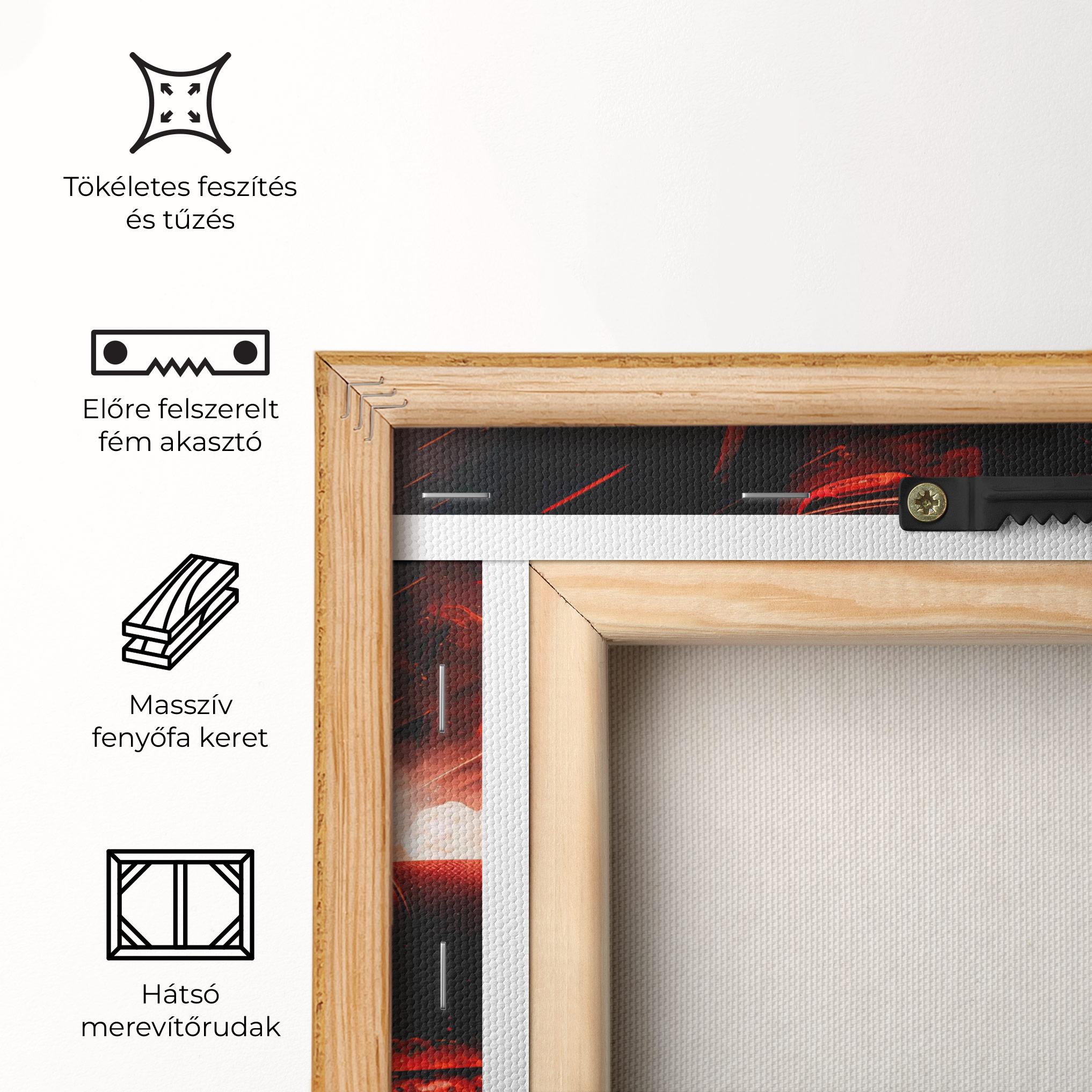 Vászonkép Blue Red F1 mockup 5