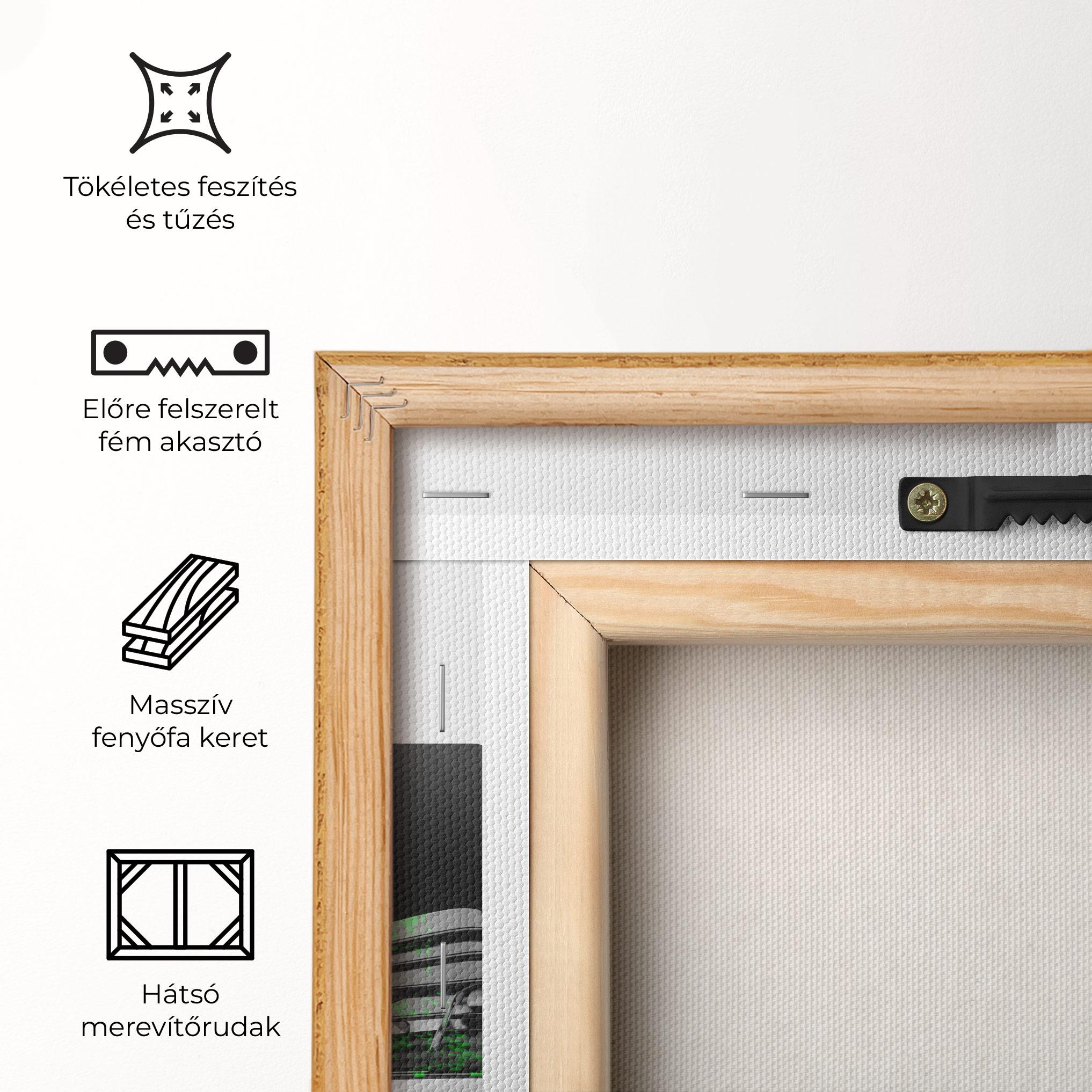 Vászonkép Green F1 Car mockup 5