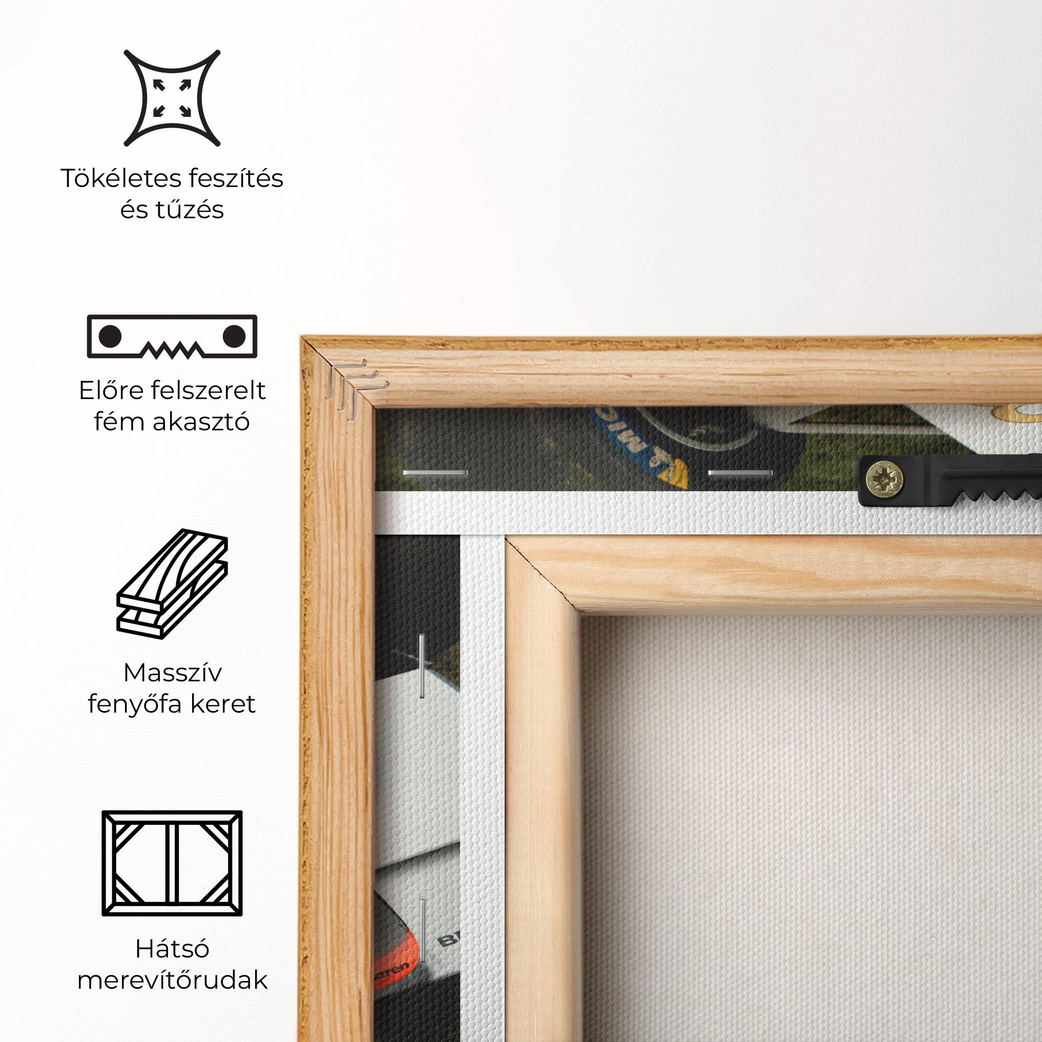 Vászonkép White F1 Car mockup 5