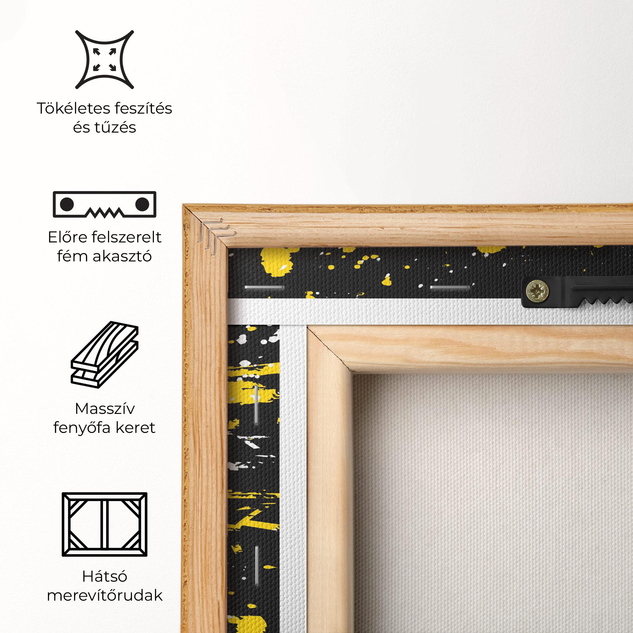 Vászonkép Yellow Traces mockup 5