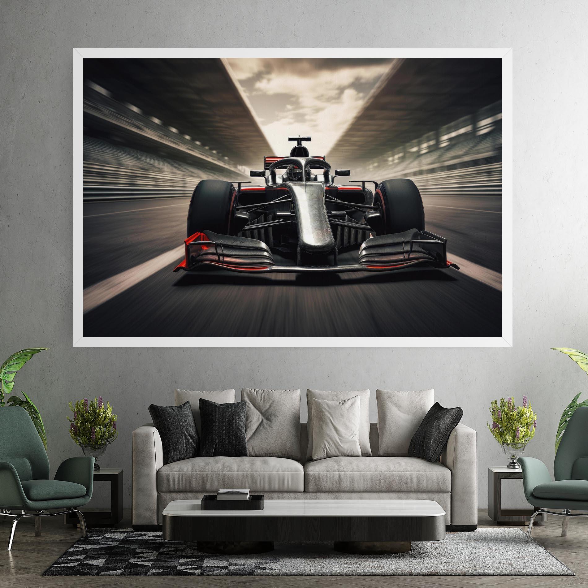 Vászonkép Black Red F1 mockup 7