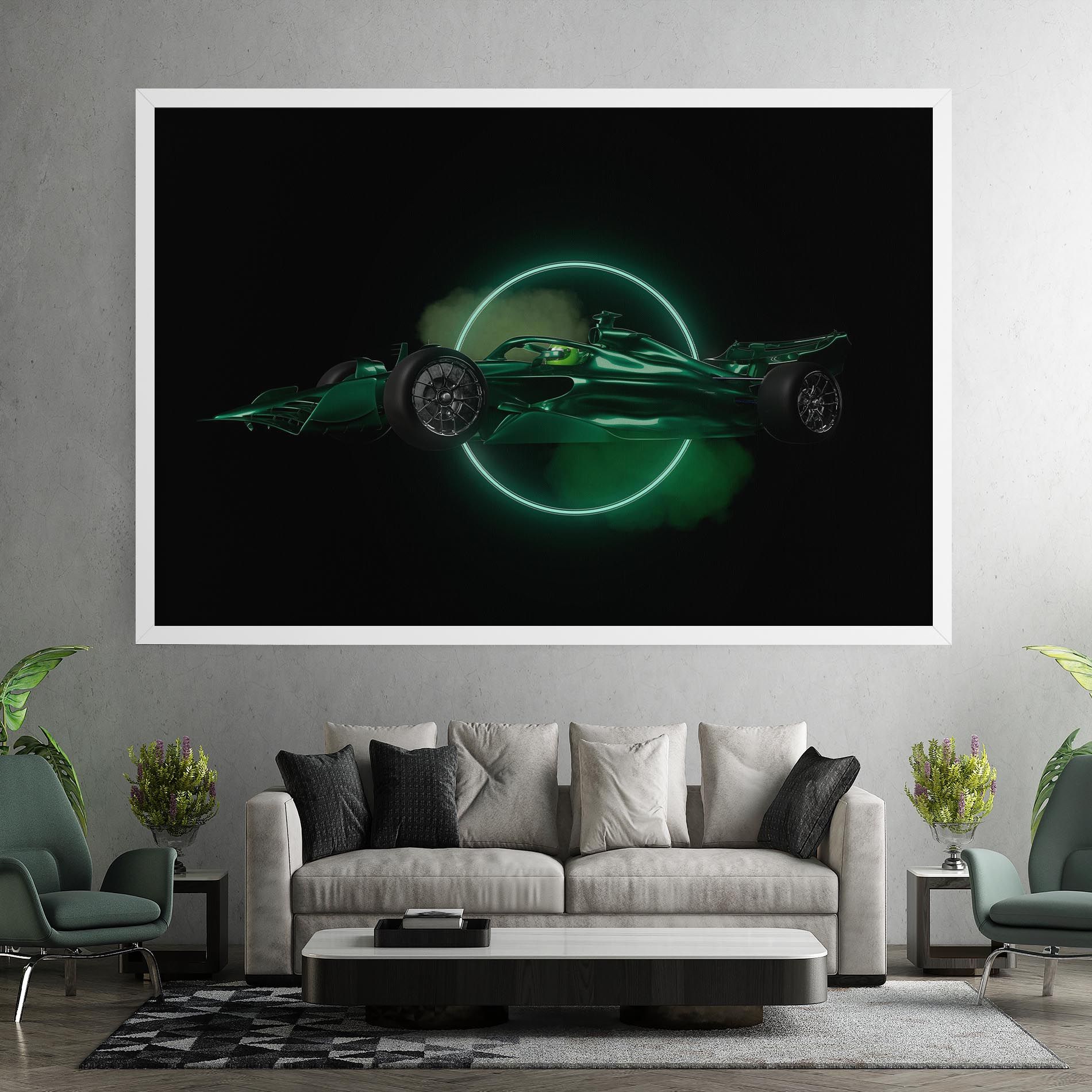 Green Racing Car mockup 7