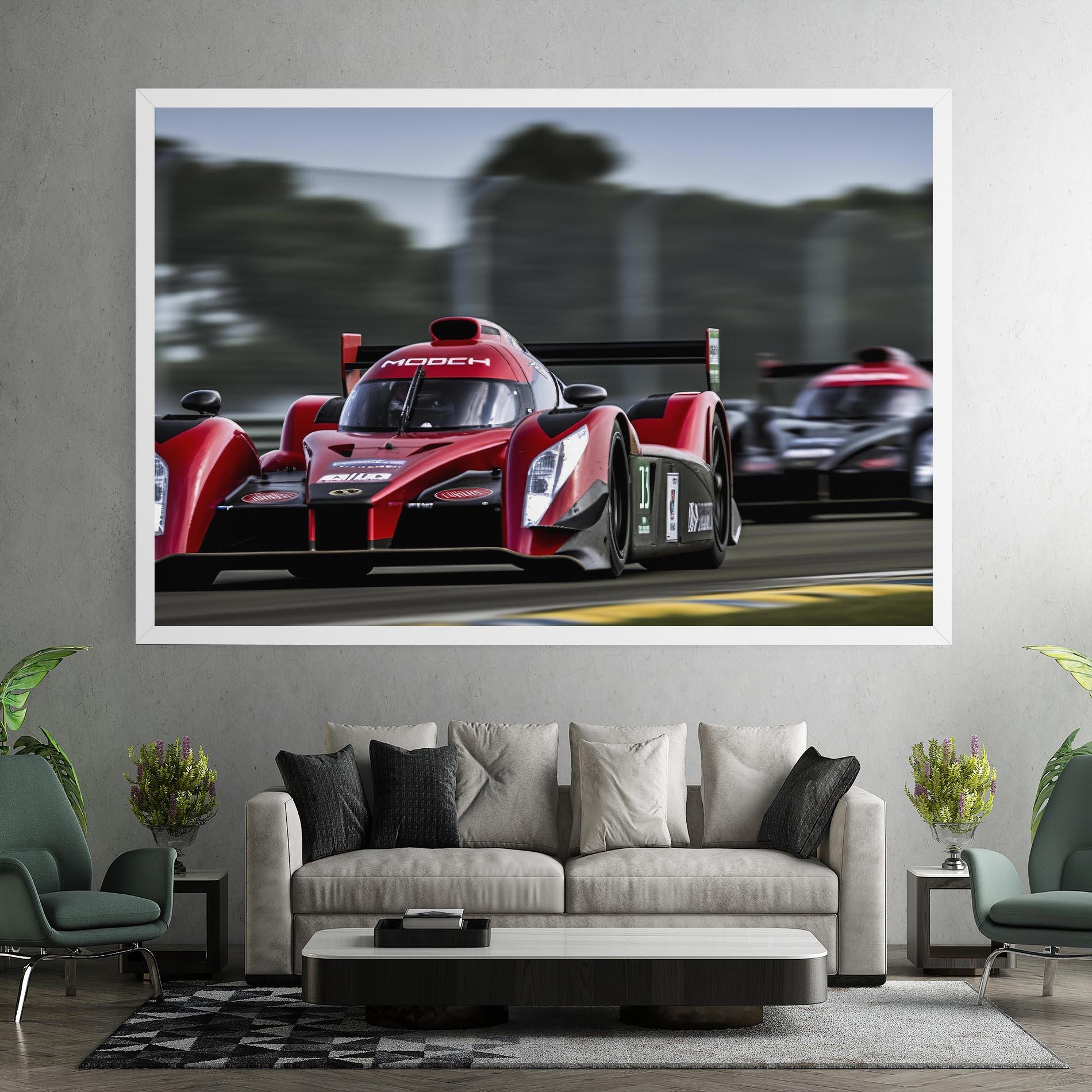 Vászonkép Red Racing Cars mockup 7