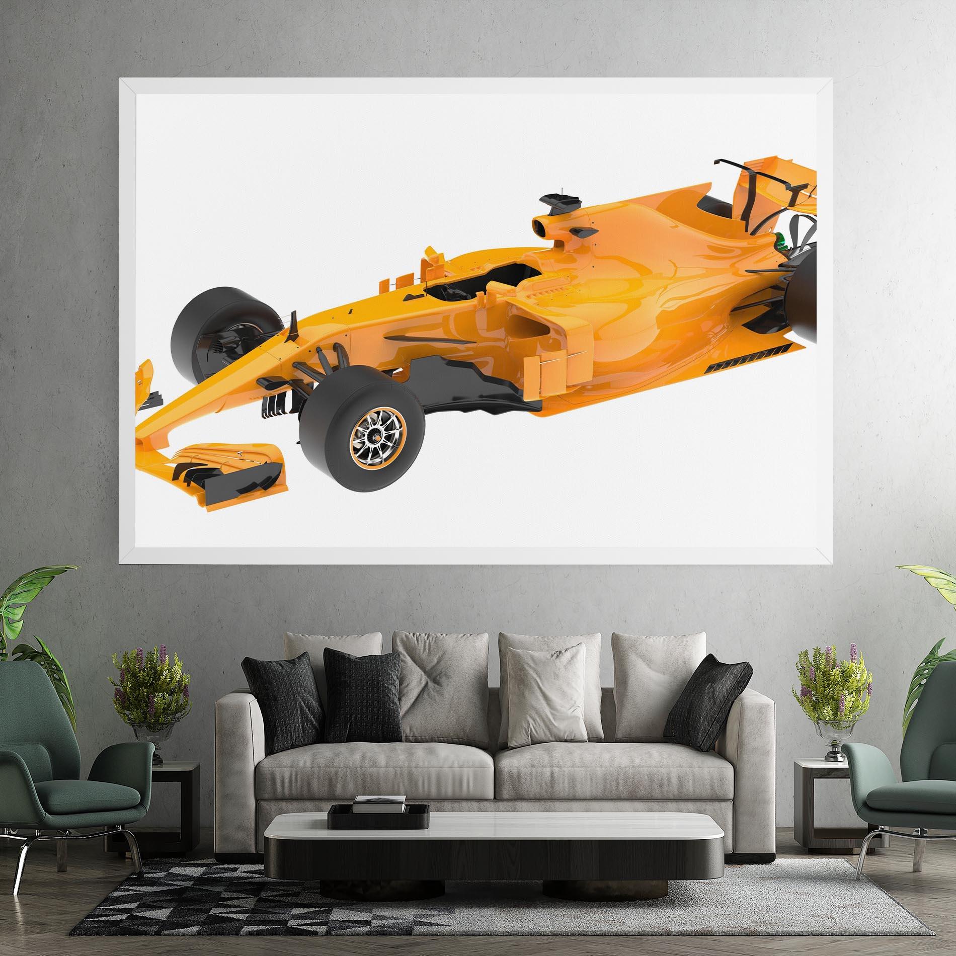 Vászonkép Yellow F1 Toy mockup 7