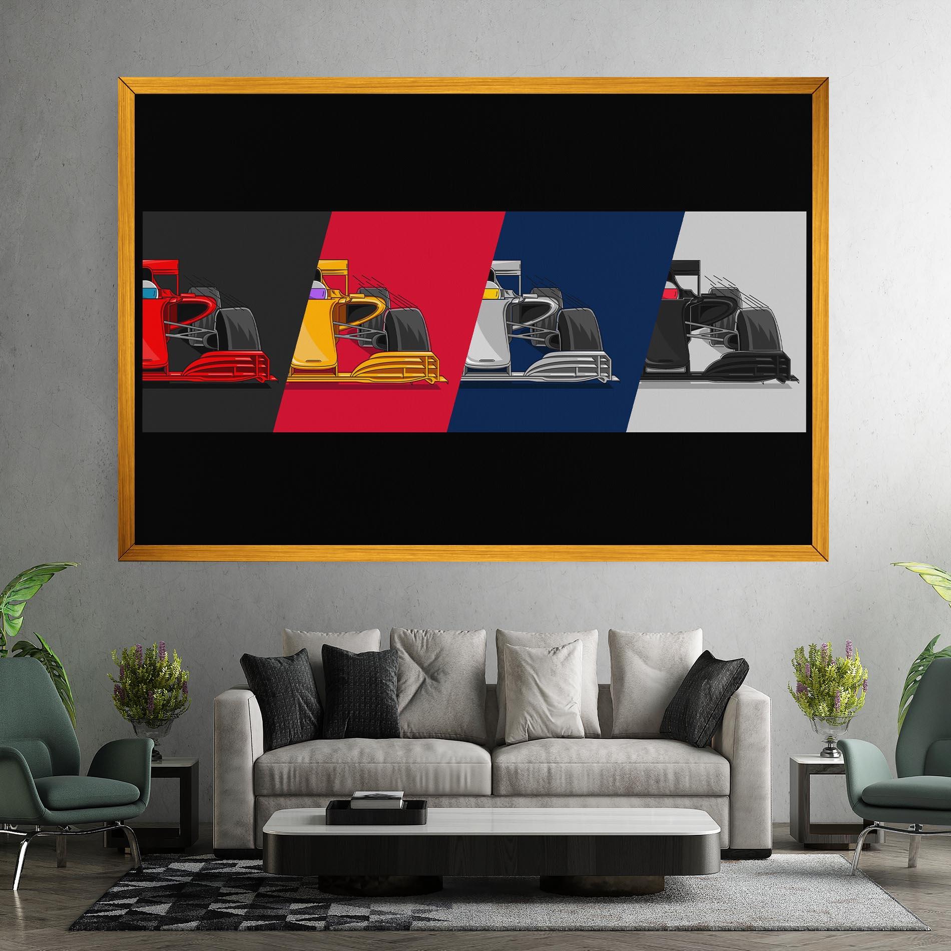 Vászonkép F1 Cars mockup 7
