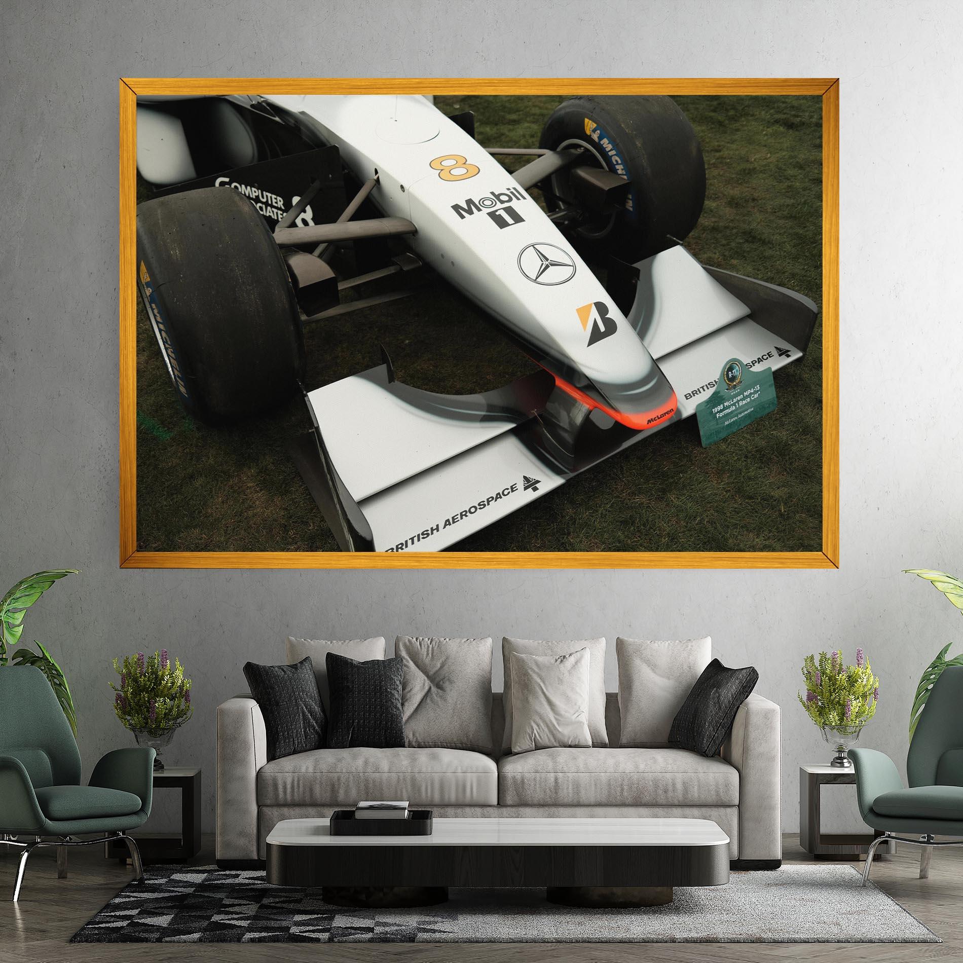 Vászonkép White F1 Car mockup 7