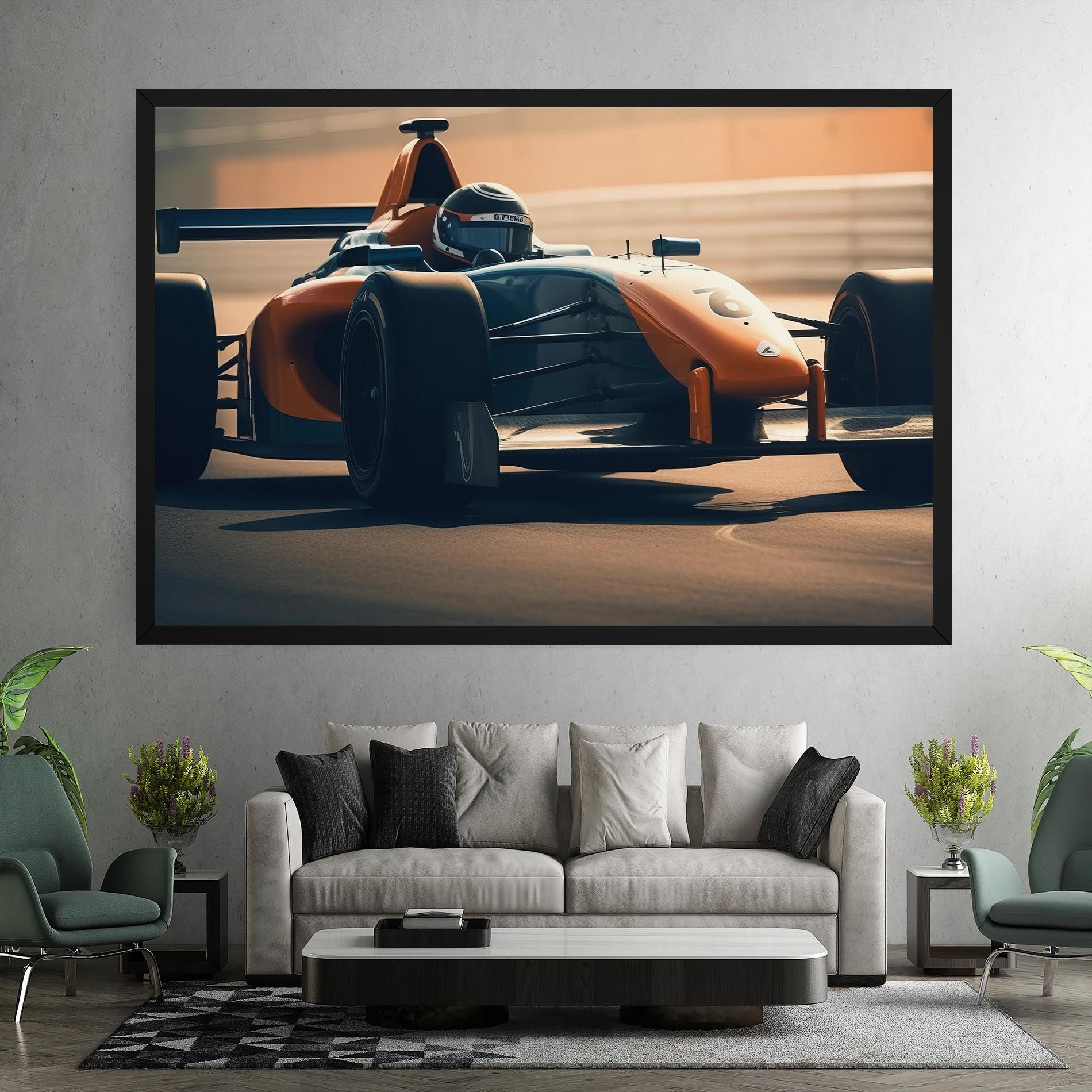 Orange Black F1 mockup 7