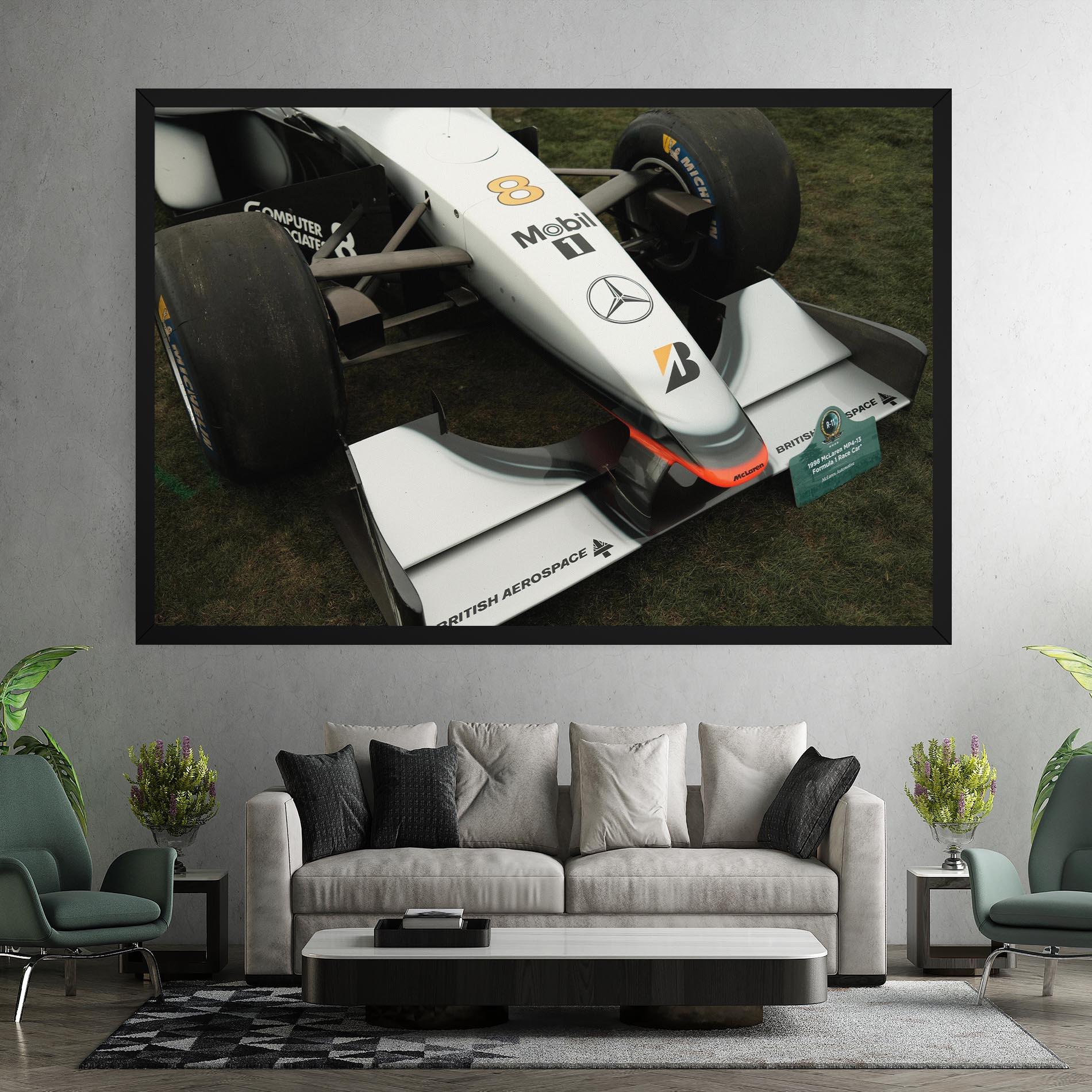 Vászonkép White F1 Car mockup 7