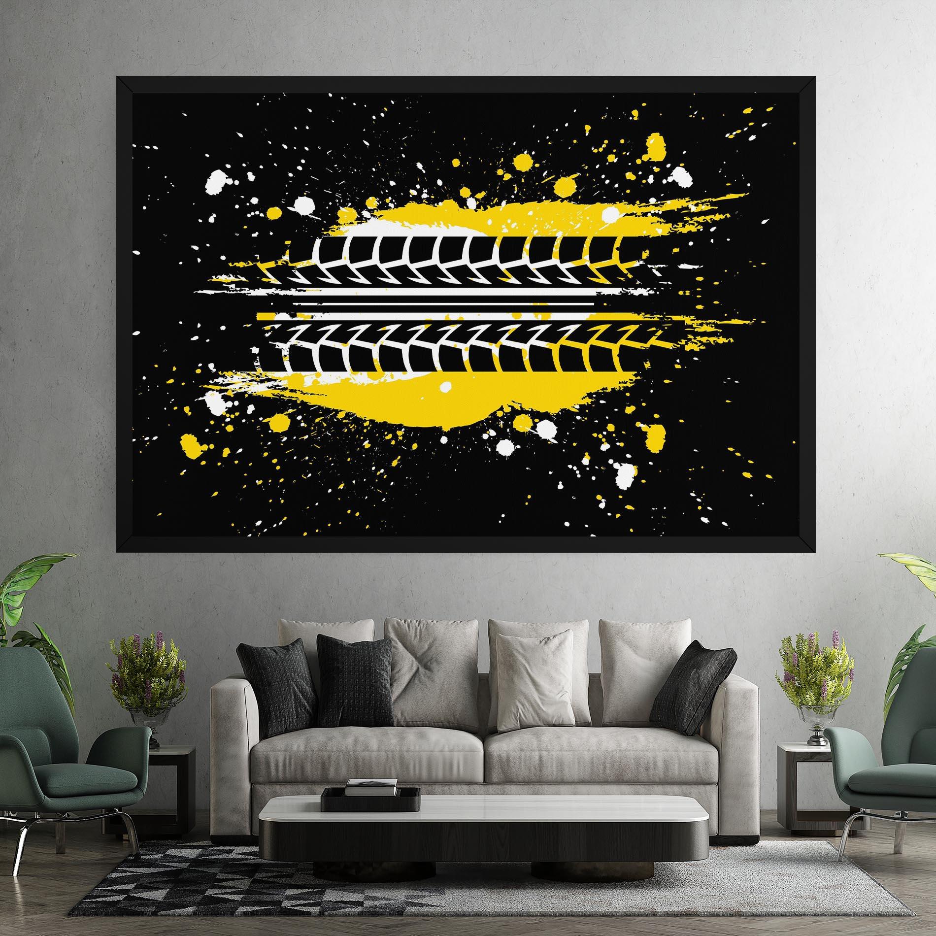 Vászonkép Yellow Traces mockup 7