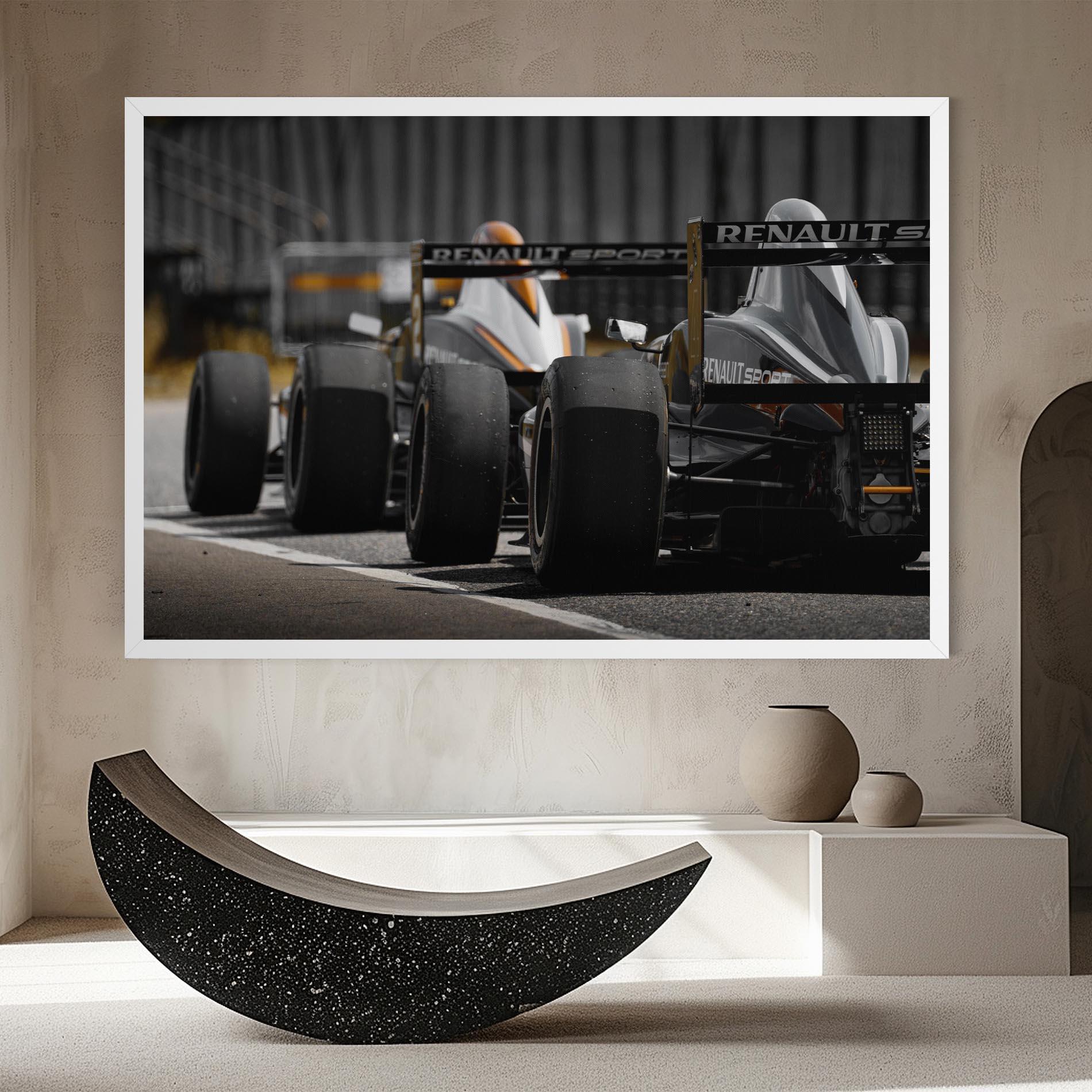 Vászonkép Grey F1 Cars mockup 8