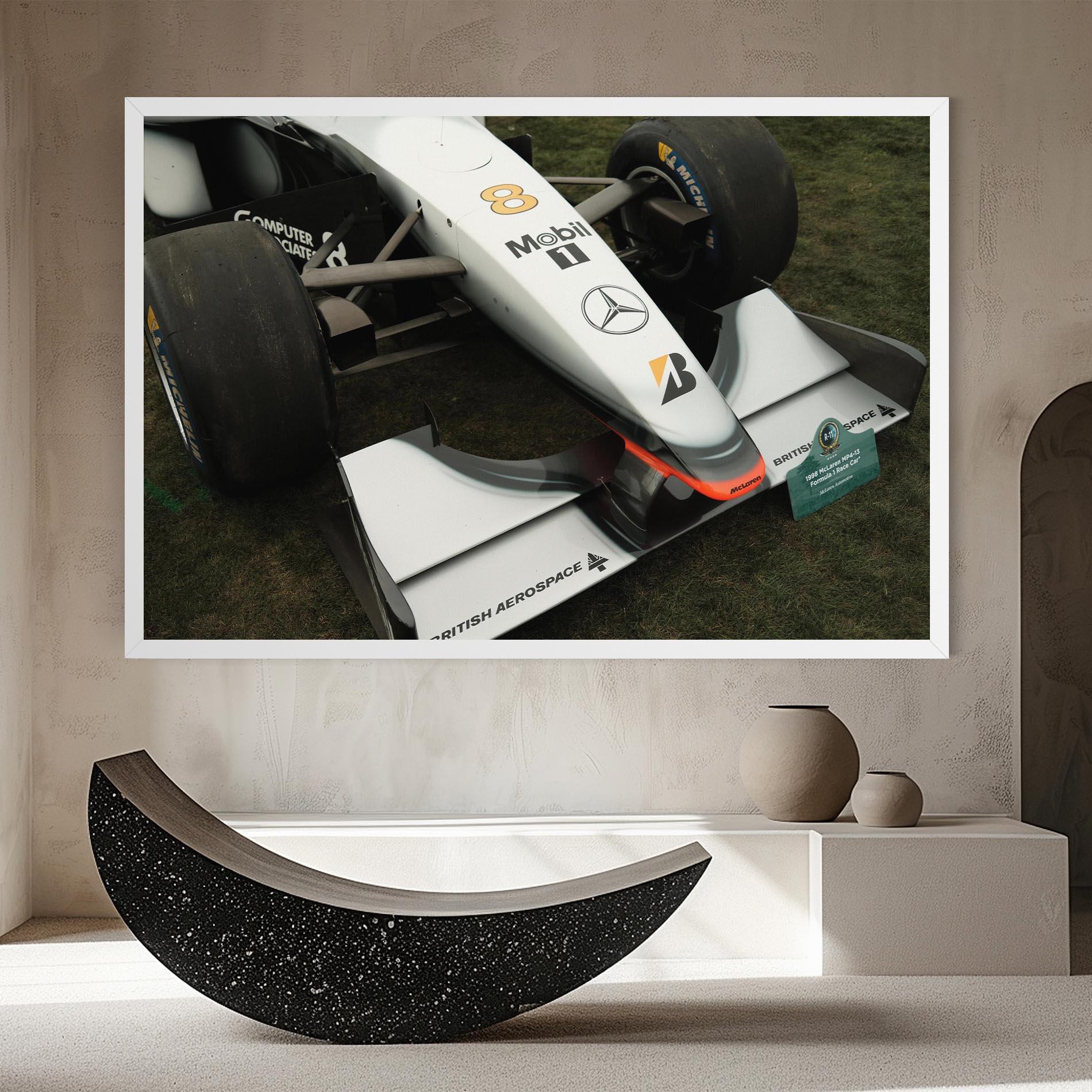 Vászonkép White F1 Car mockup 8