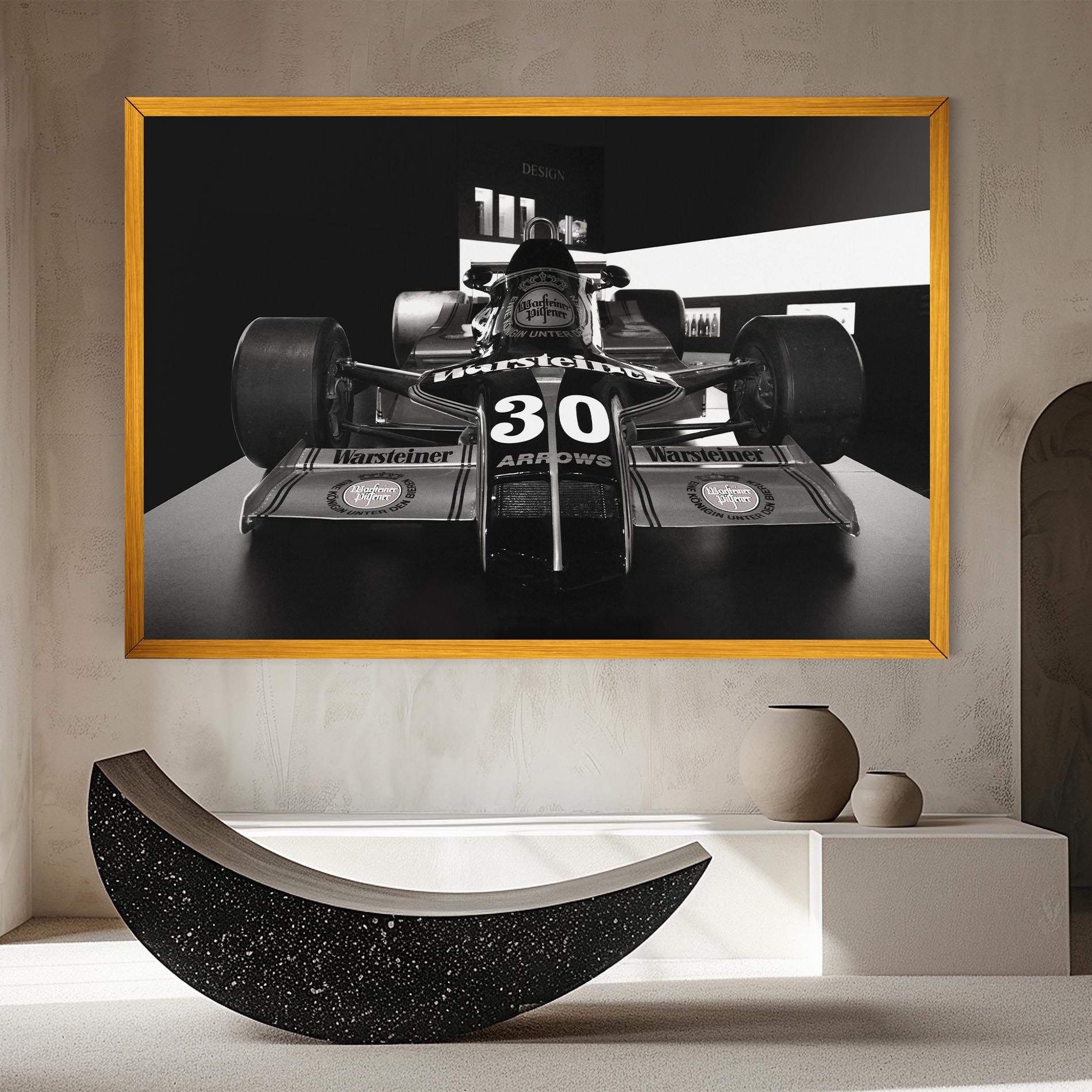 Formula 1 Car Grey mockup 8