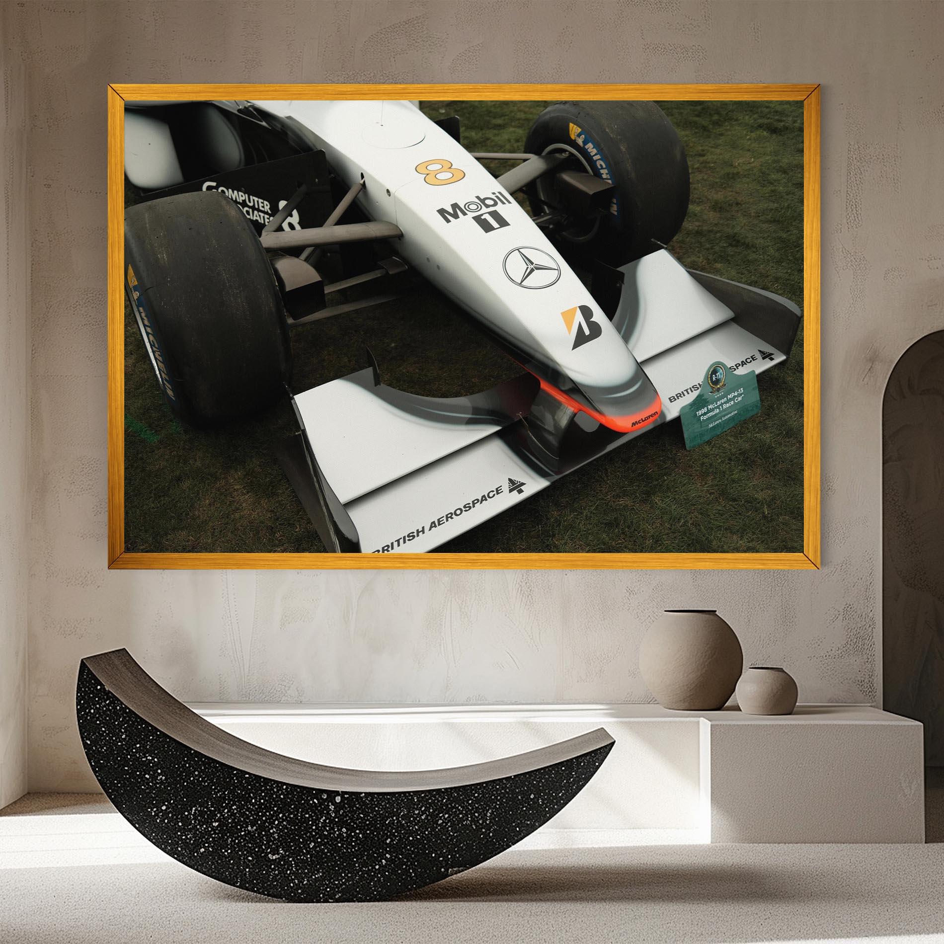 Vászonkép White F1 Car mockup 8