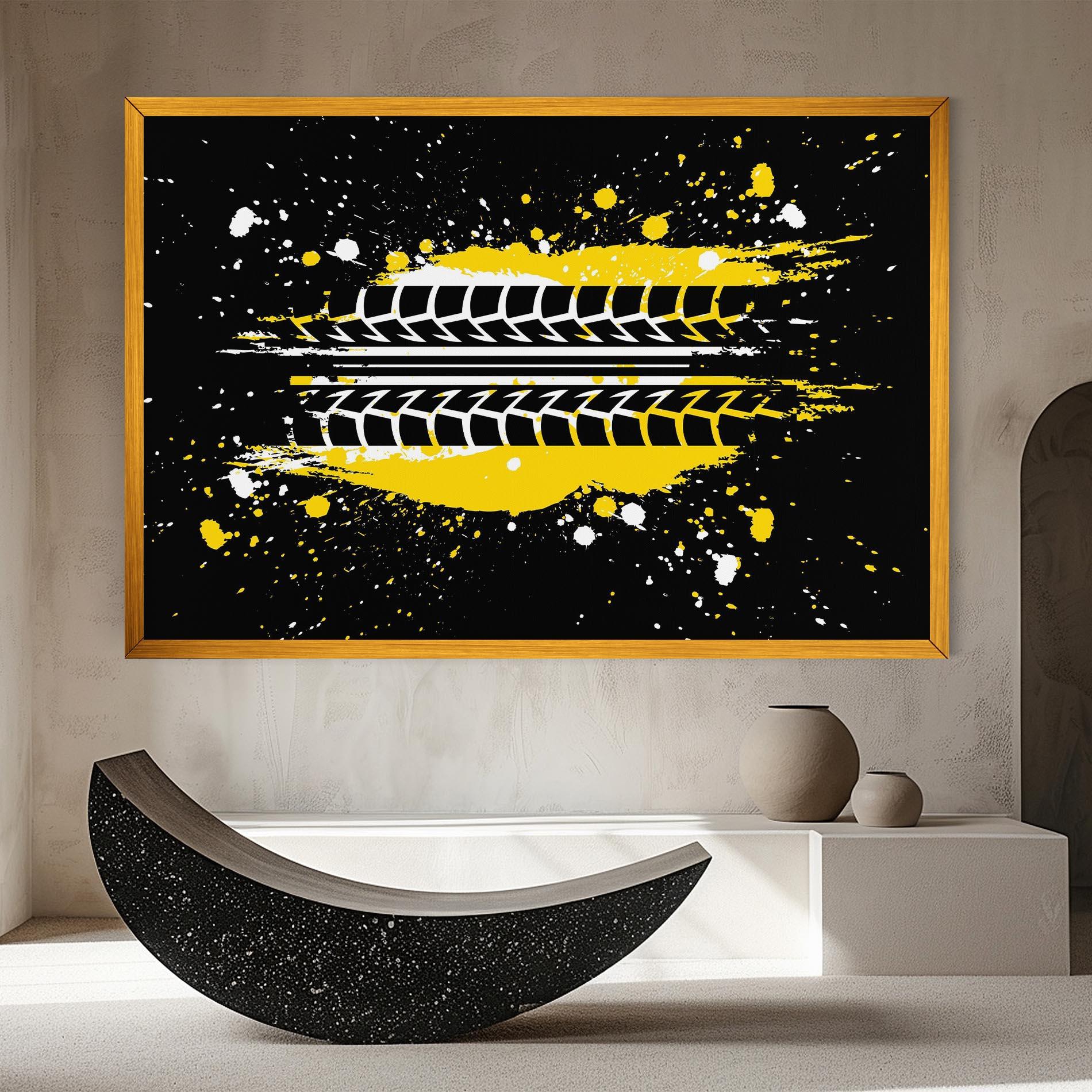 Vászonkép Yellow Traces mockup 8