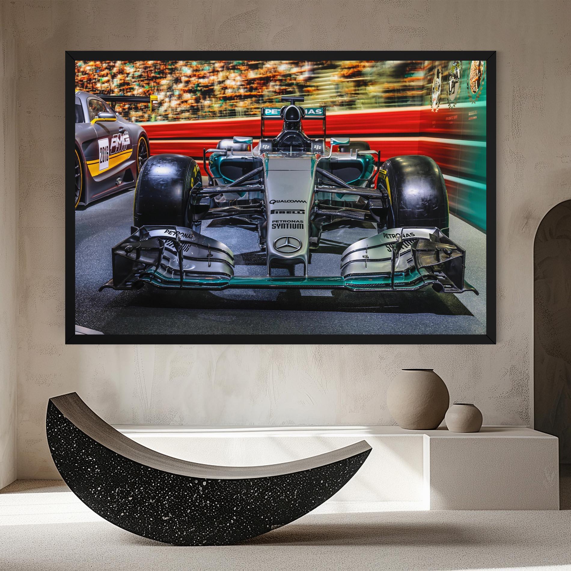 Vászonkép Black Green F1 mockup 8