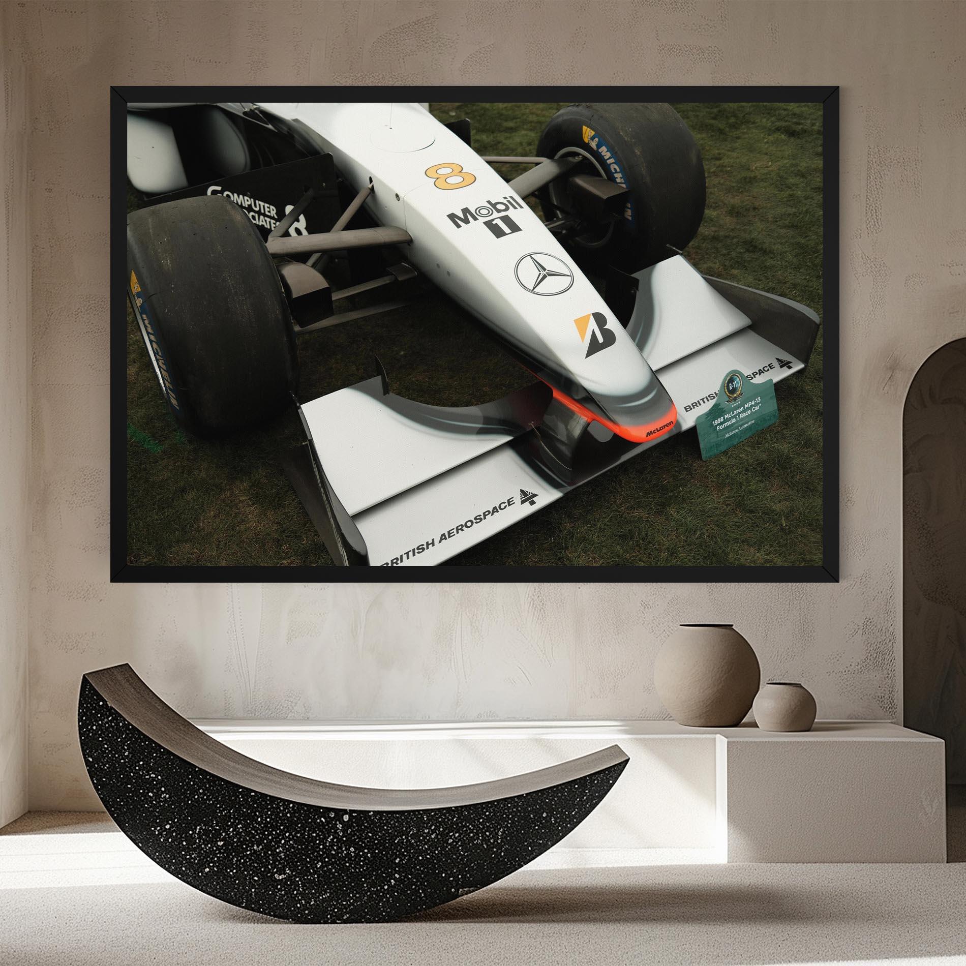 Vászonkép White F1 Car mockup 8