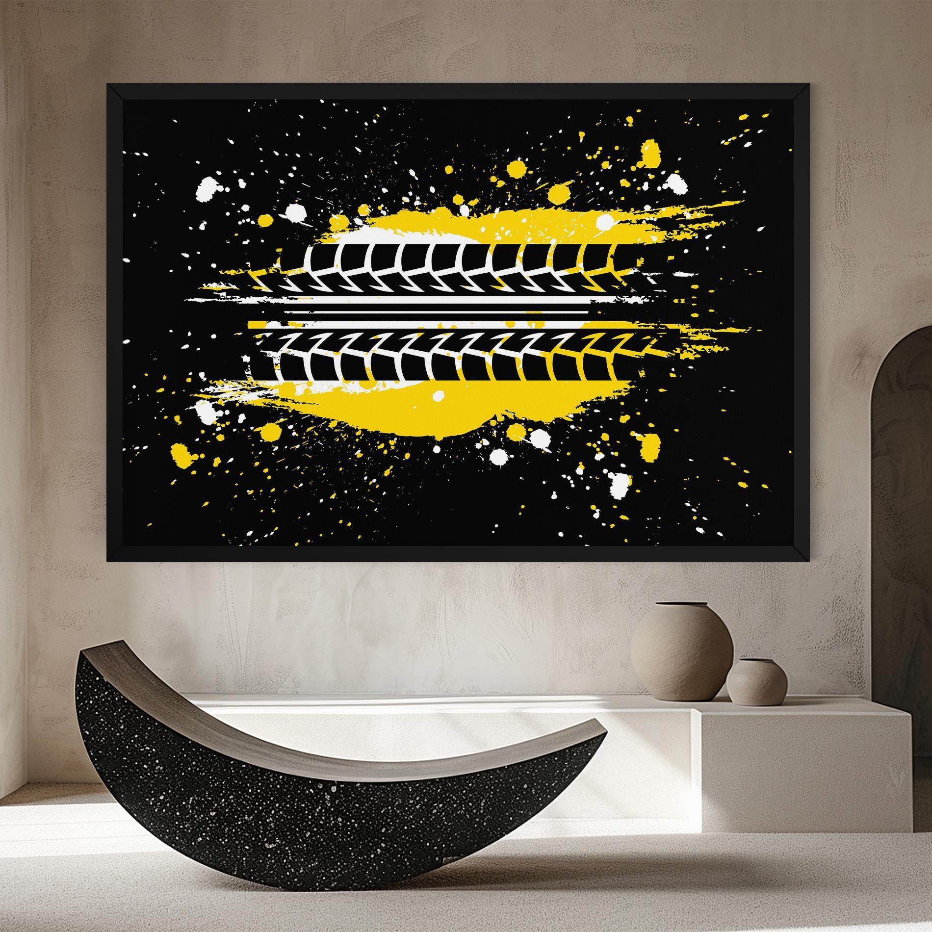 Vászonkép Yellow Traces mockup 8