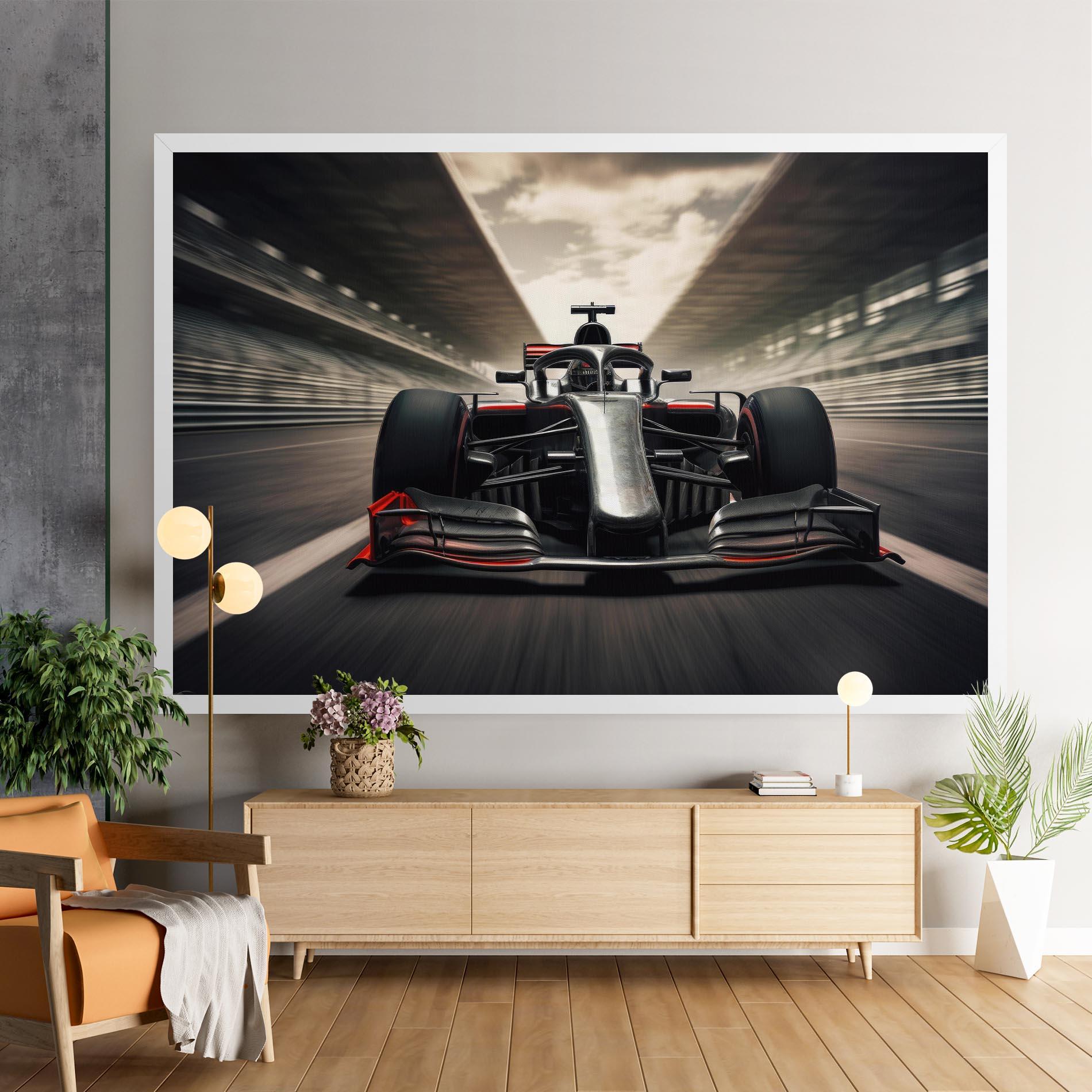 Vászonkép Black Red F1 mockup 9