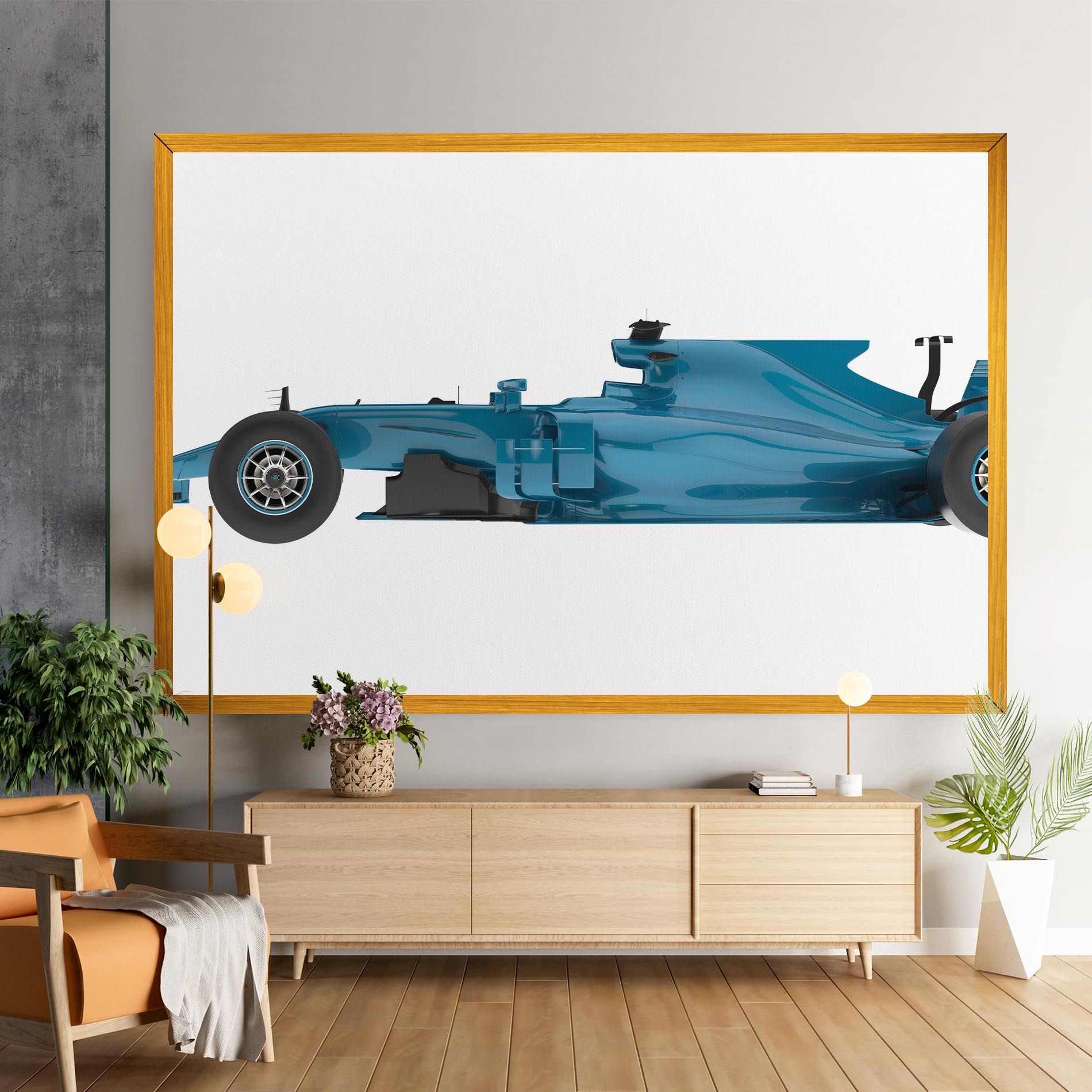 Blue F1 Toy mockup 9