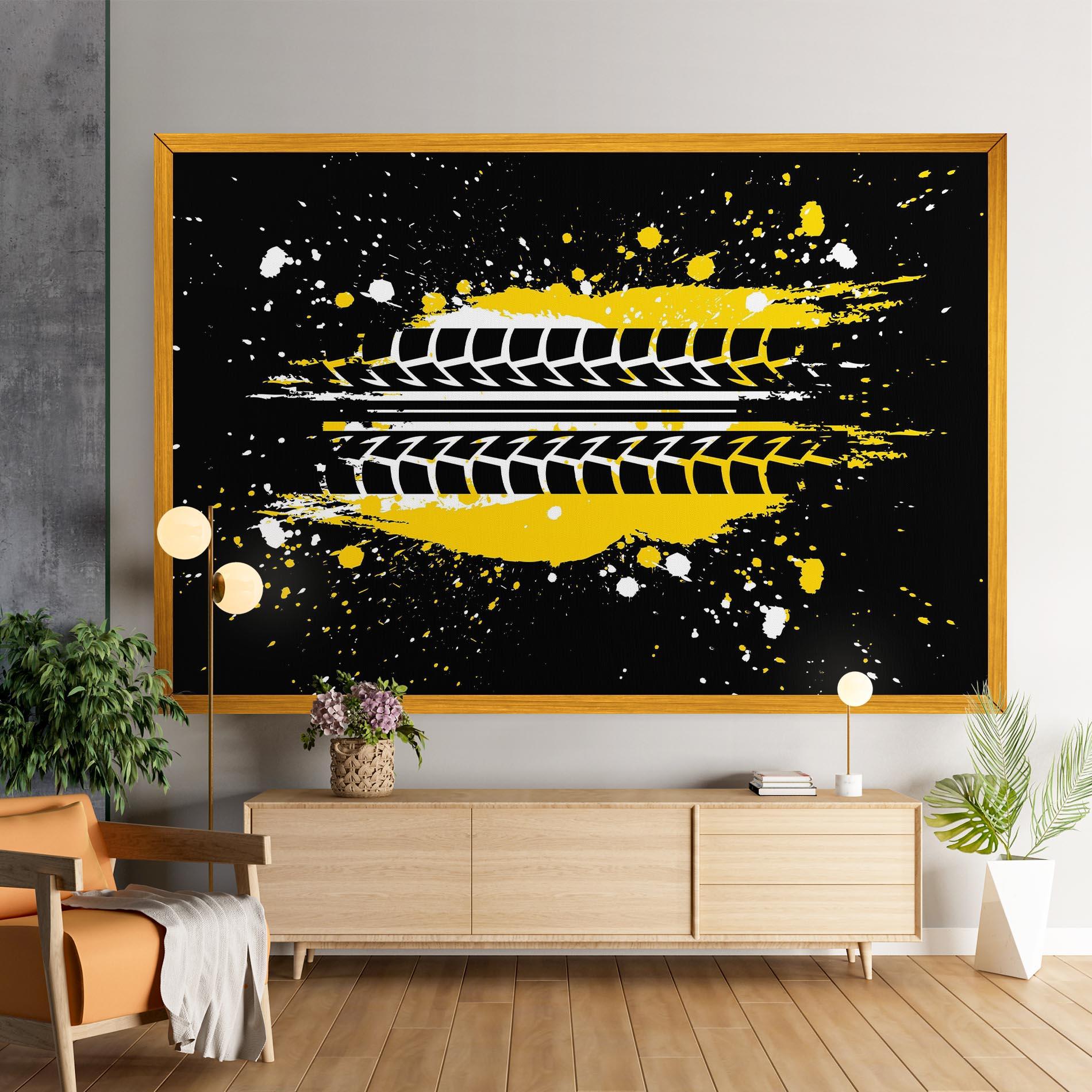 Vászonkép Yellow Traces mockup 9