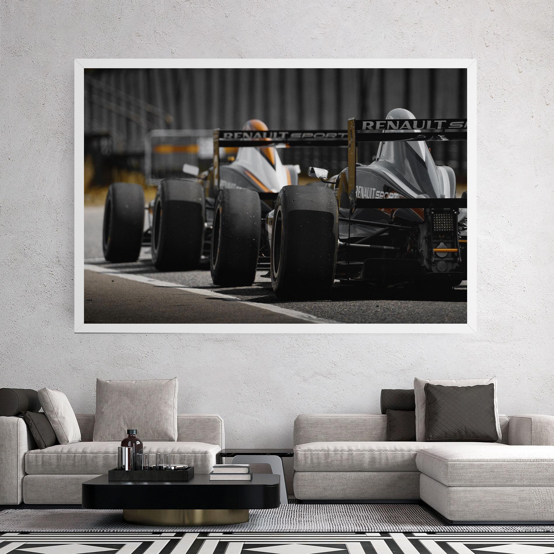 Vászonkép Grey F1 Cars mockup 2